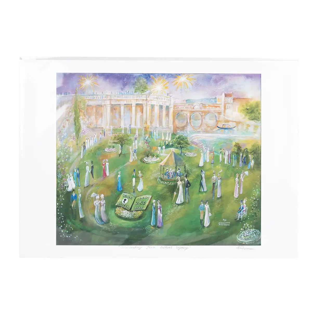 Full painting of Pleasure Gardens event.