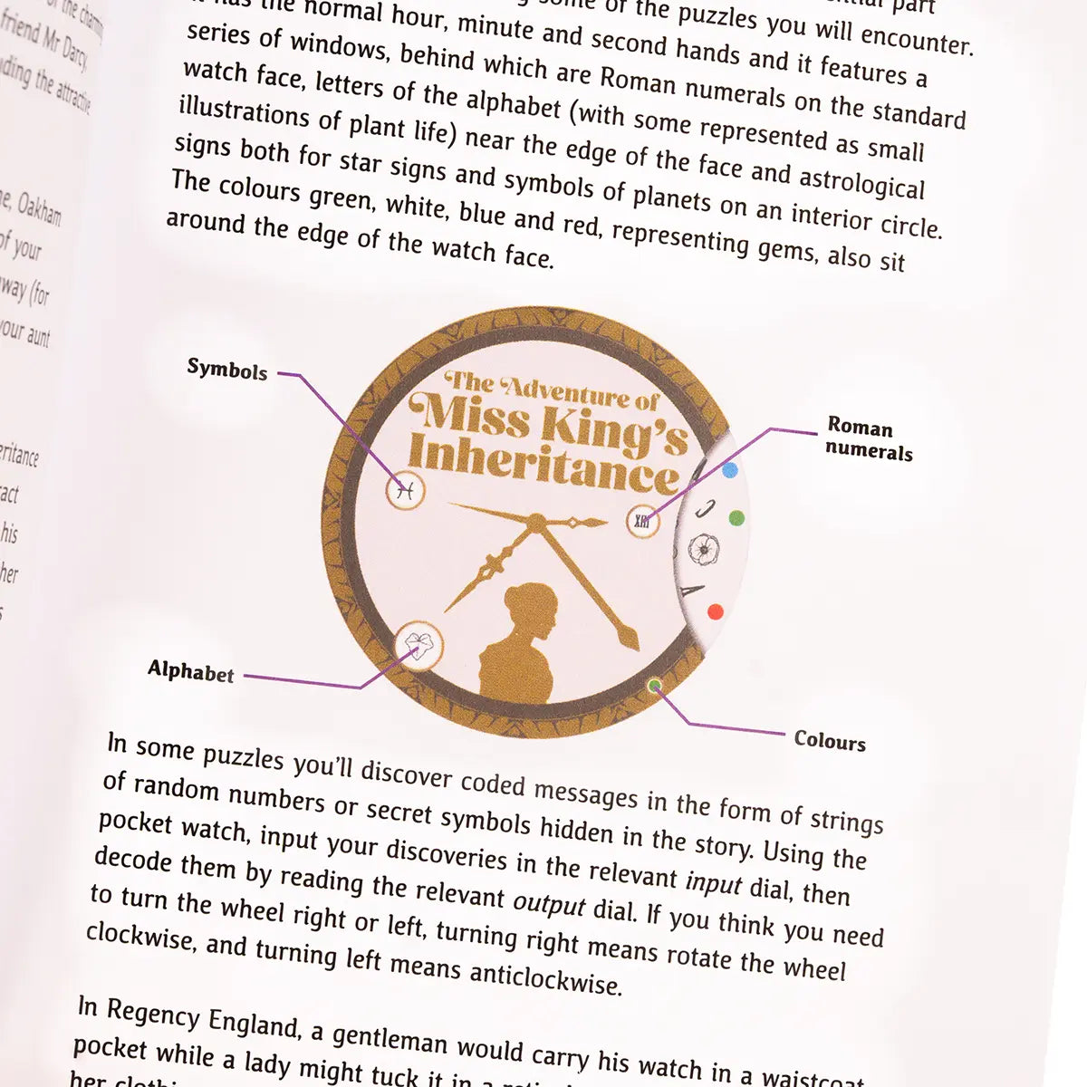 An explanation of the code-wheel from The Adventure of Miss King's Inheritance