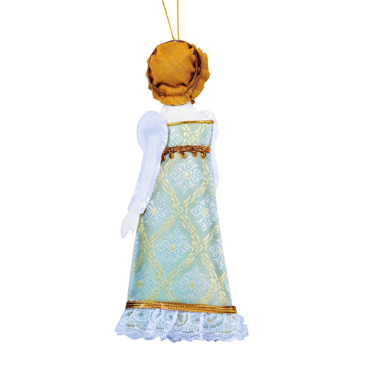 Backof a Doll With Bonnet and Regency Dress