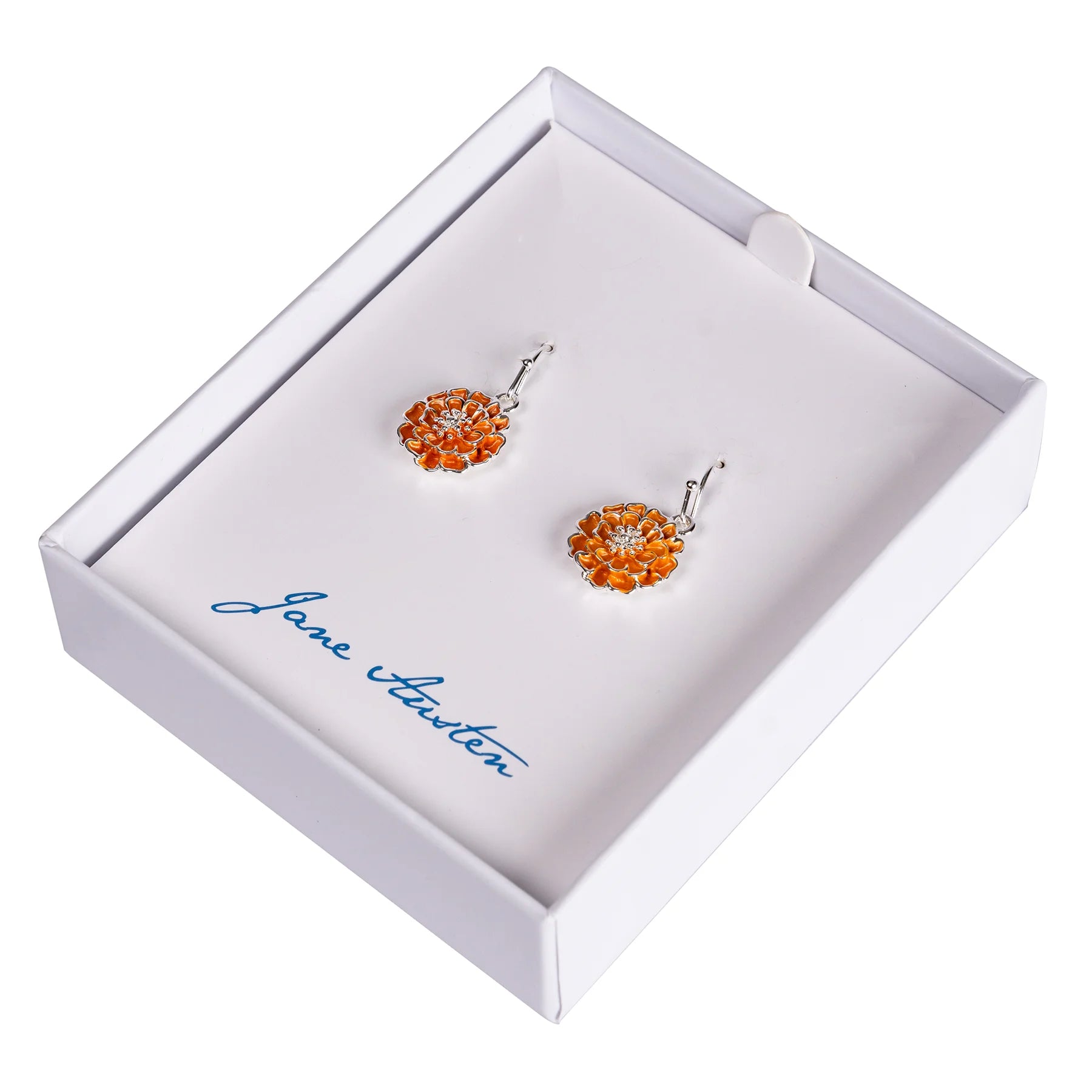 Pendientes artesanales de Marigold Chawton en plata