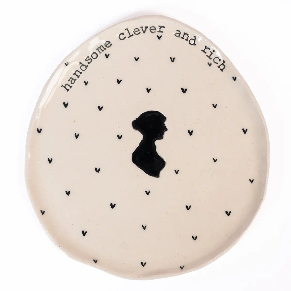 Jane Austen Handsome, Clever and Rich Plate