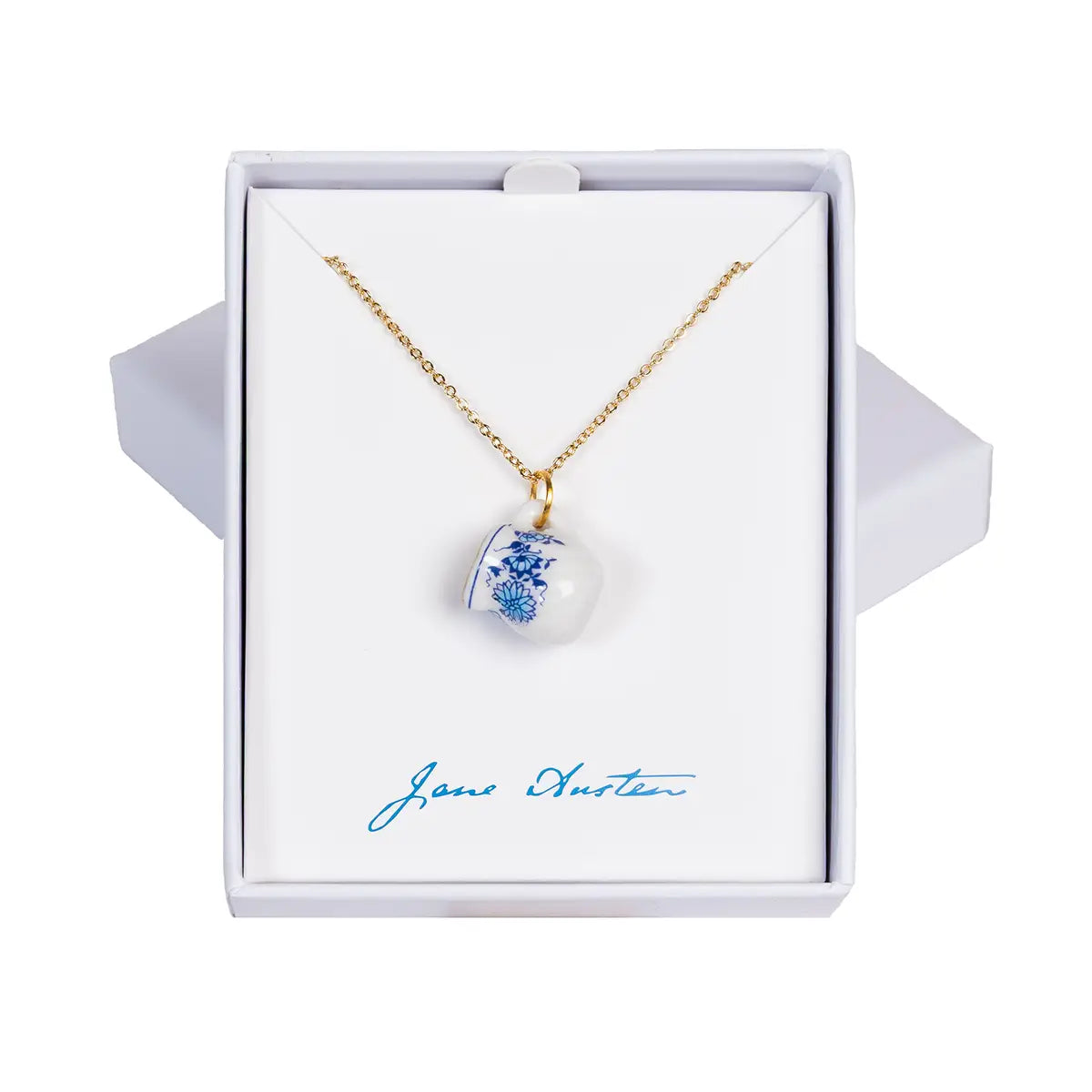 Collana con teiera in porcellana
