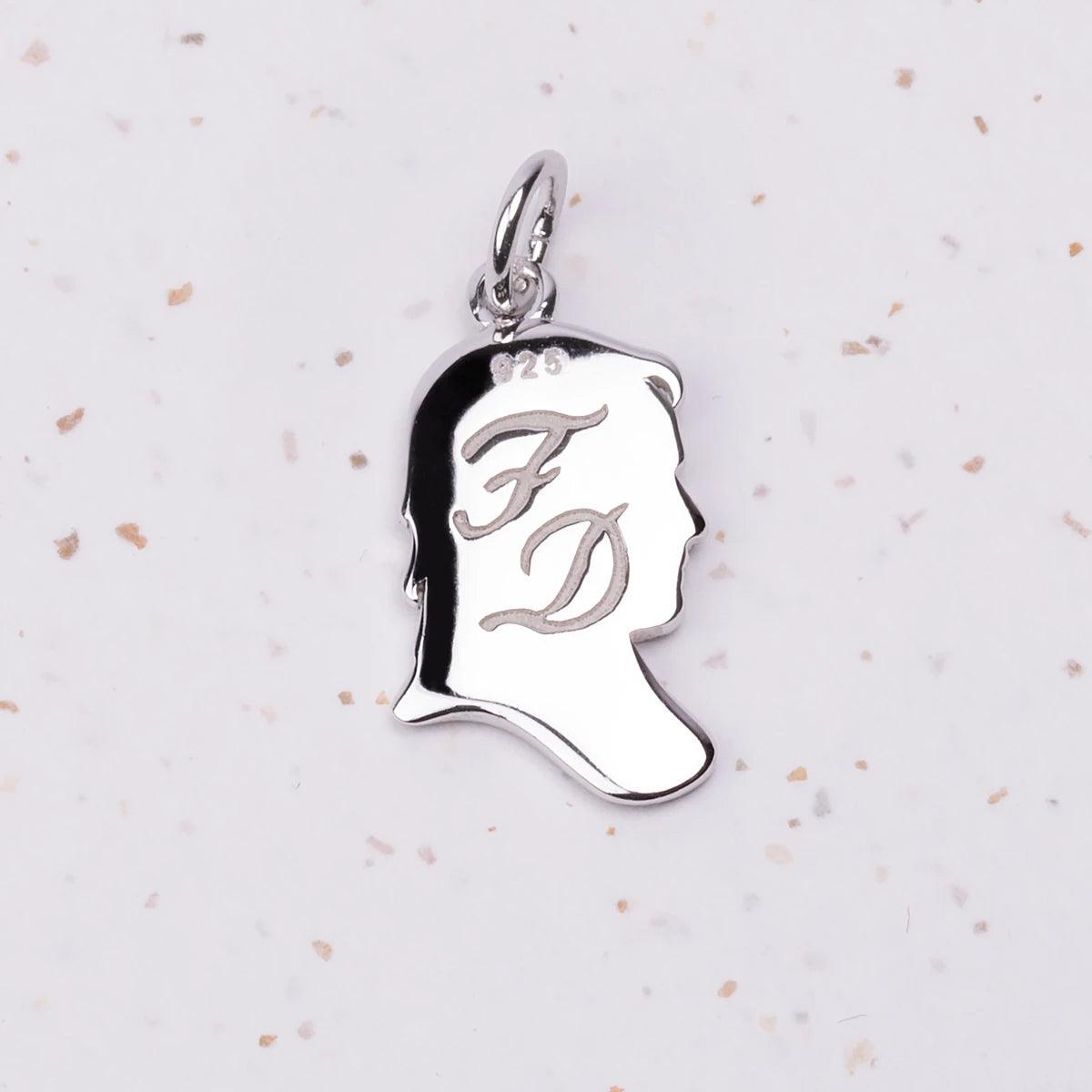 Mr. Darcy Inscribed Silhouette Charm - JaneAusten.co.uk