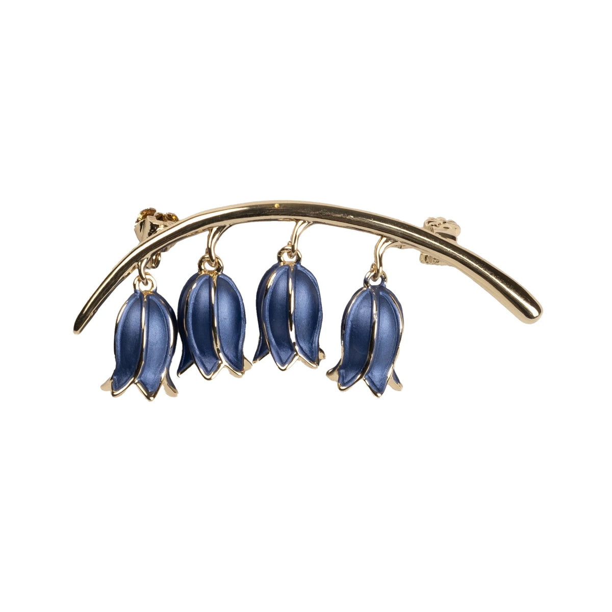 Bluebell brooch in gold.
