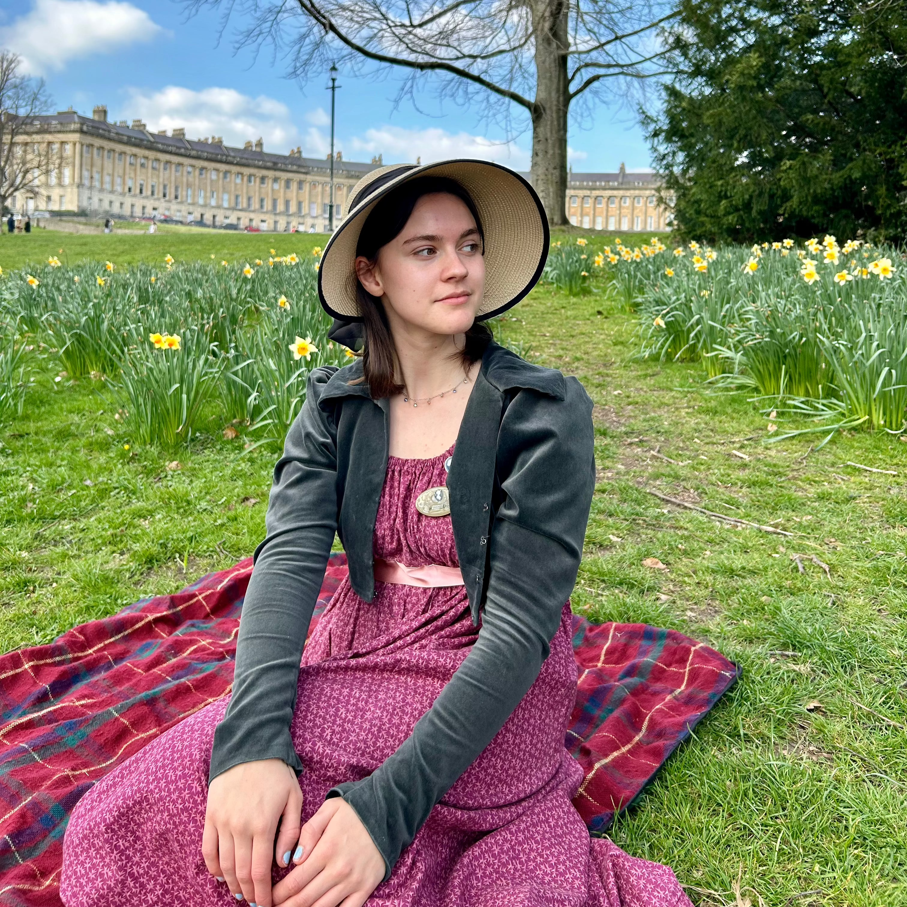 Open Back Regency Bonnet