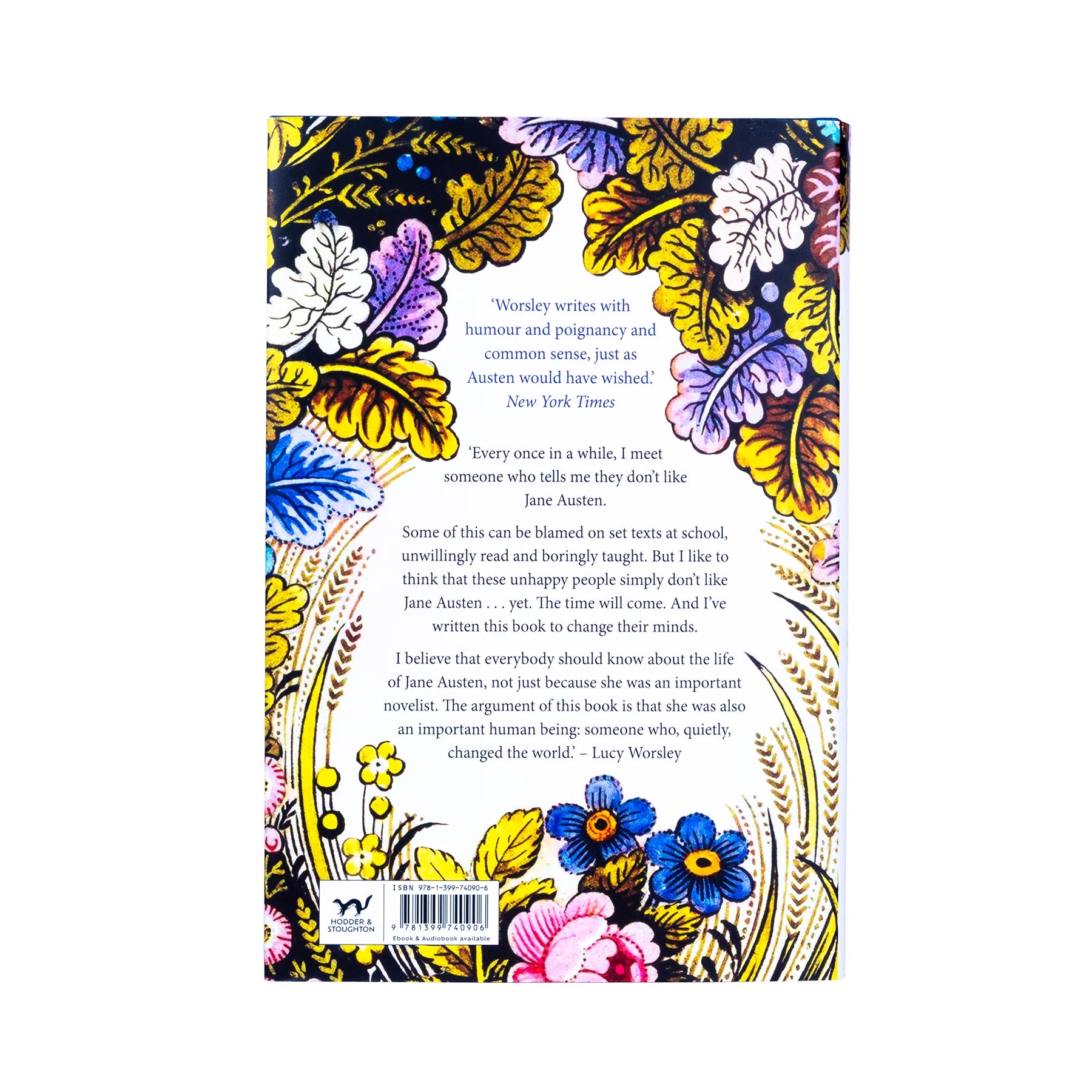 Back cover of 250th anniversary edition Book by Lucy Worsley book cover with Flowers