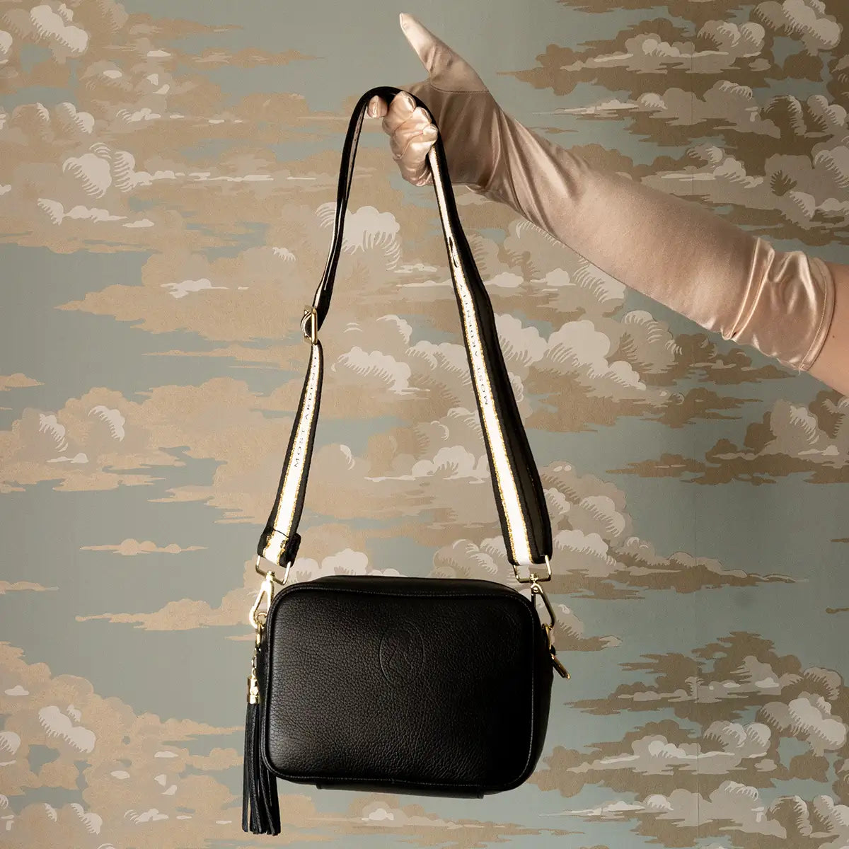 Jane Austen Customisable Leather Bag in Black