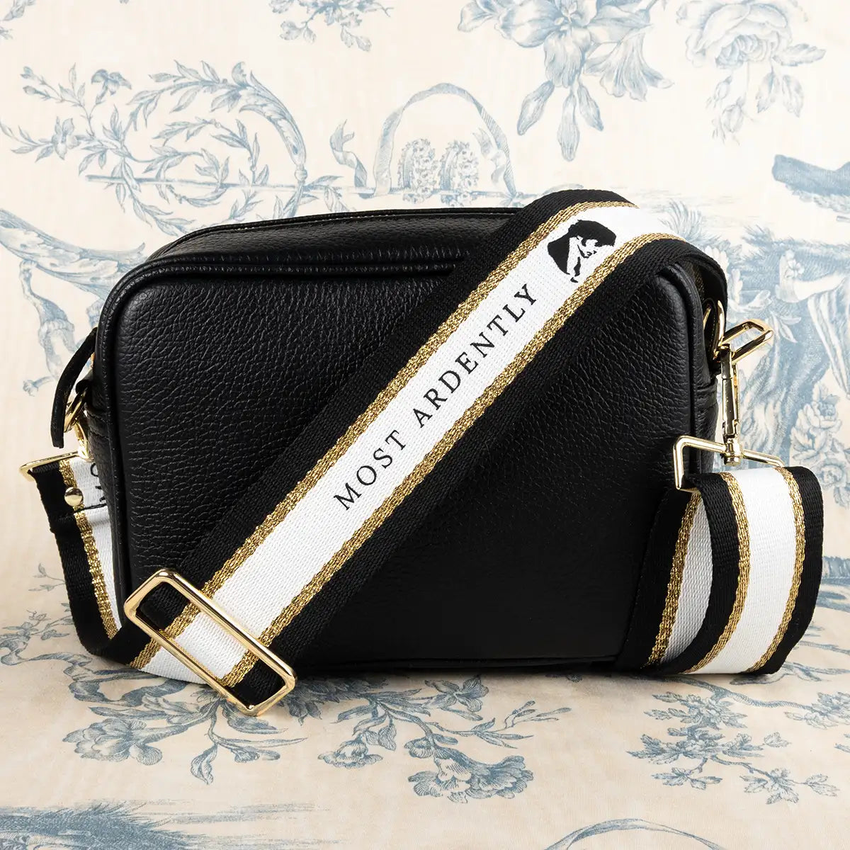 Jane Austen Customisable Leather Bag in Black
