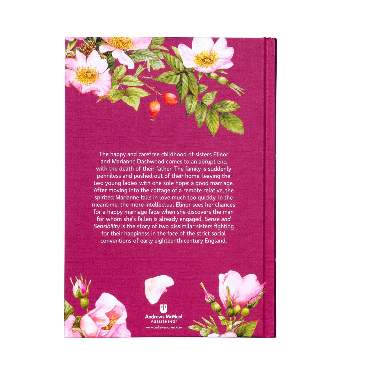 back cover of book against white background