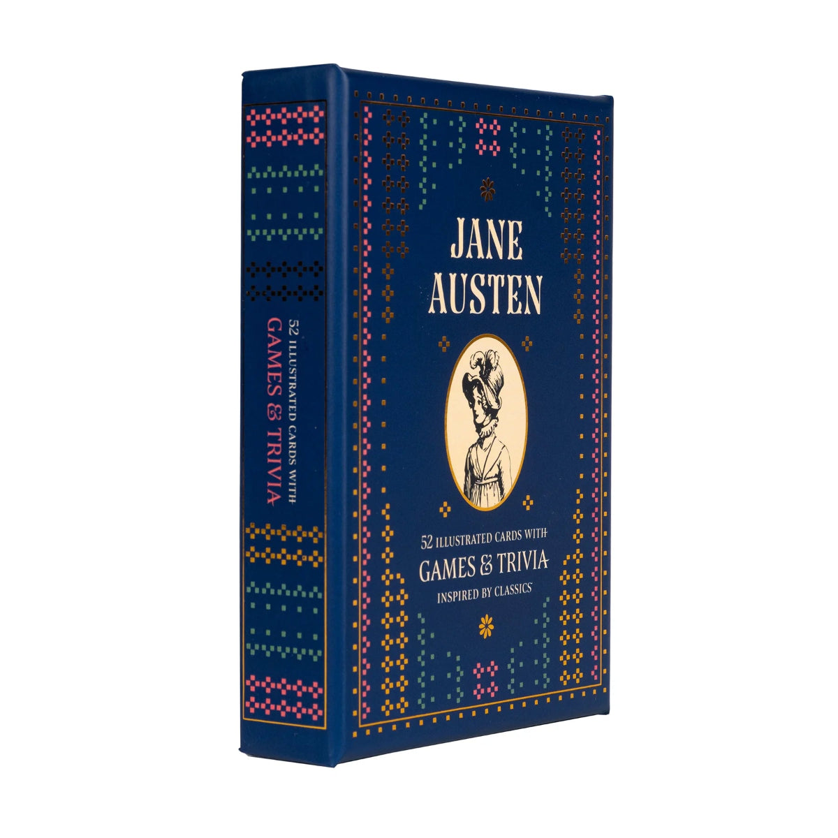 Jane Austen Trivia box, turned to show the front of side.