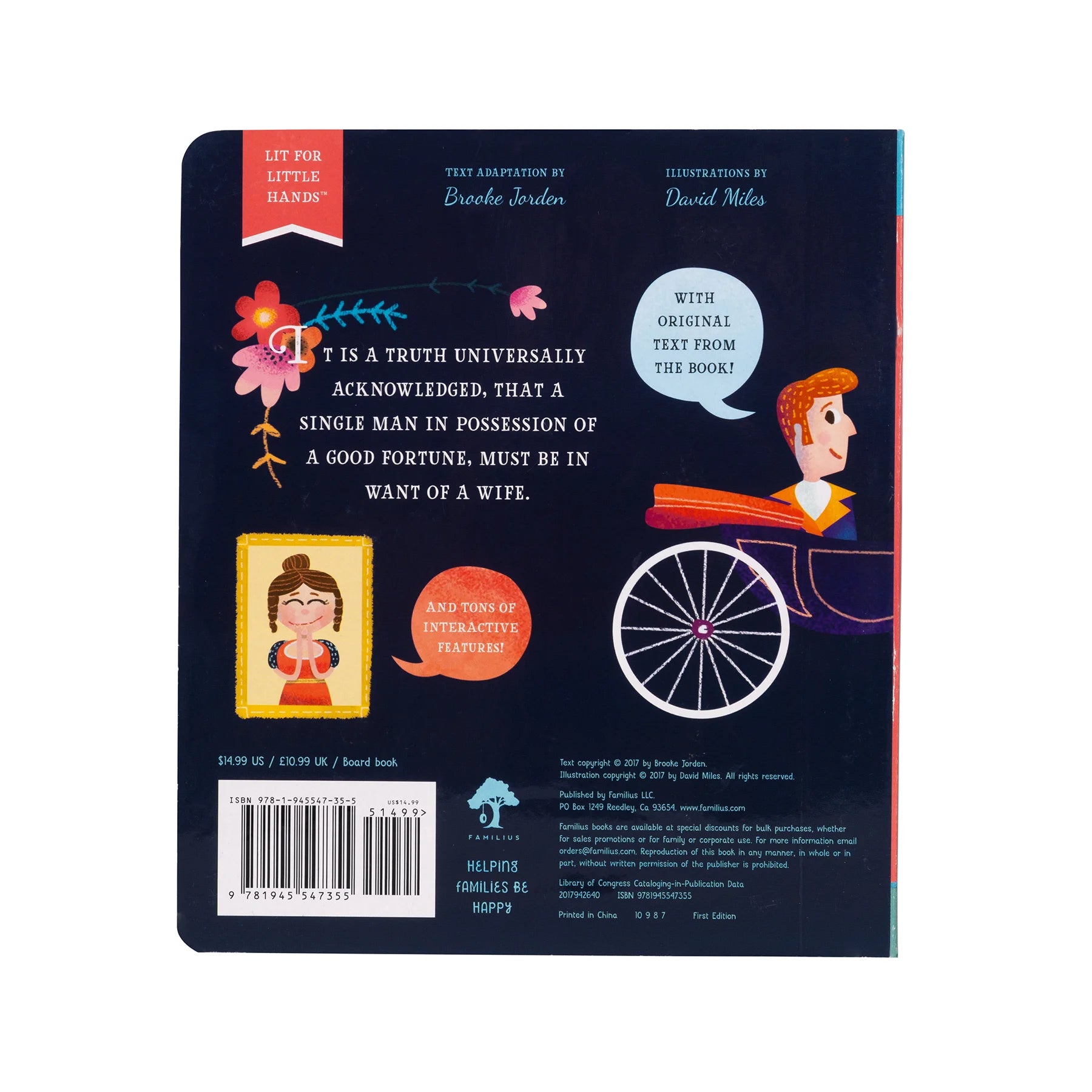 Lit for Little Hands Board Book - Pride and Prejudice