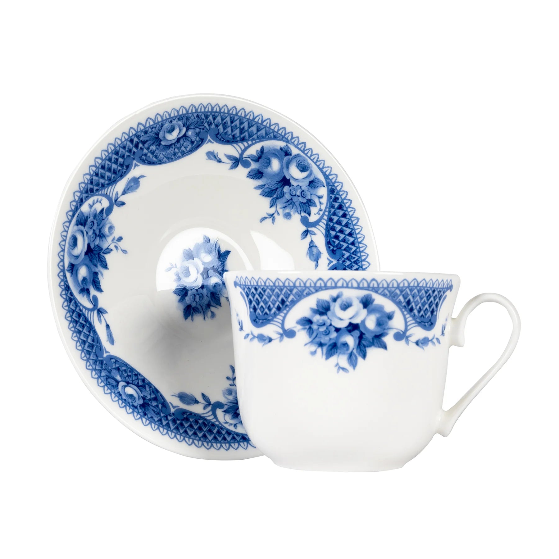 Netherfield Bone China extra grote theekopje en schotel