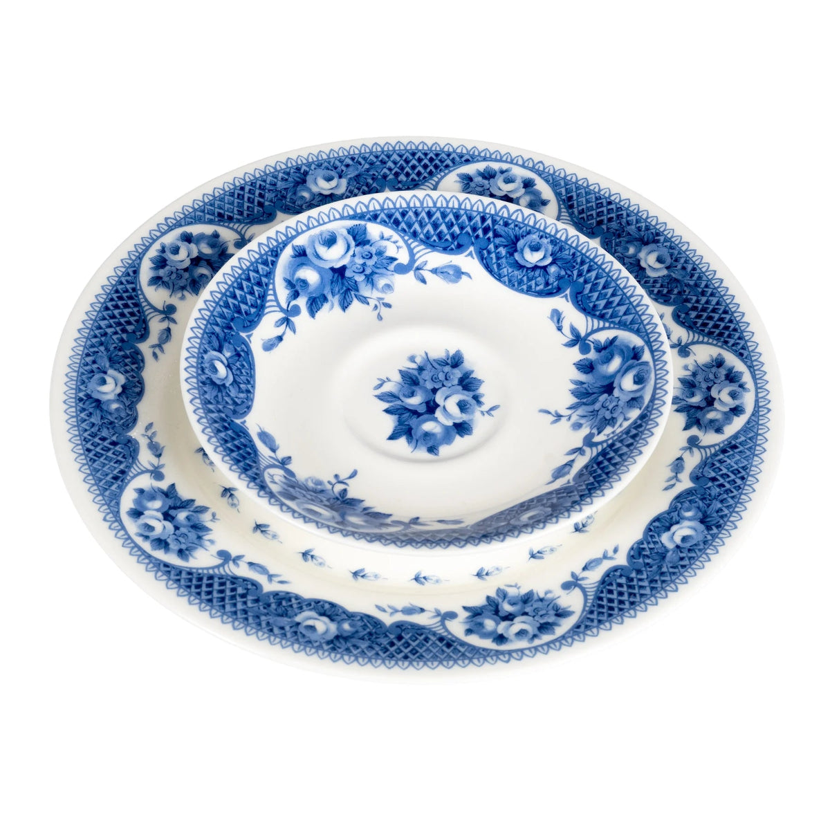 Saucer and plate.