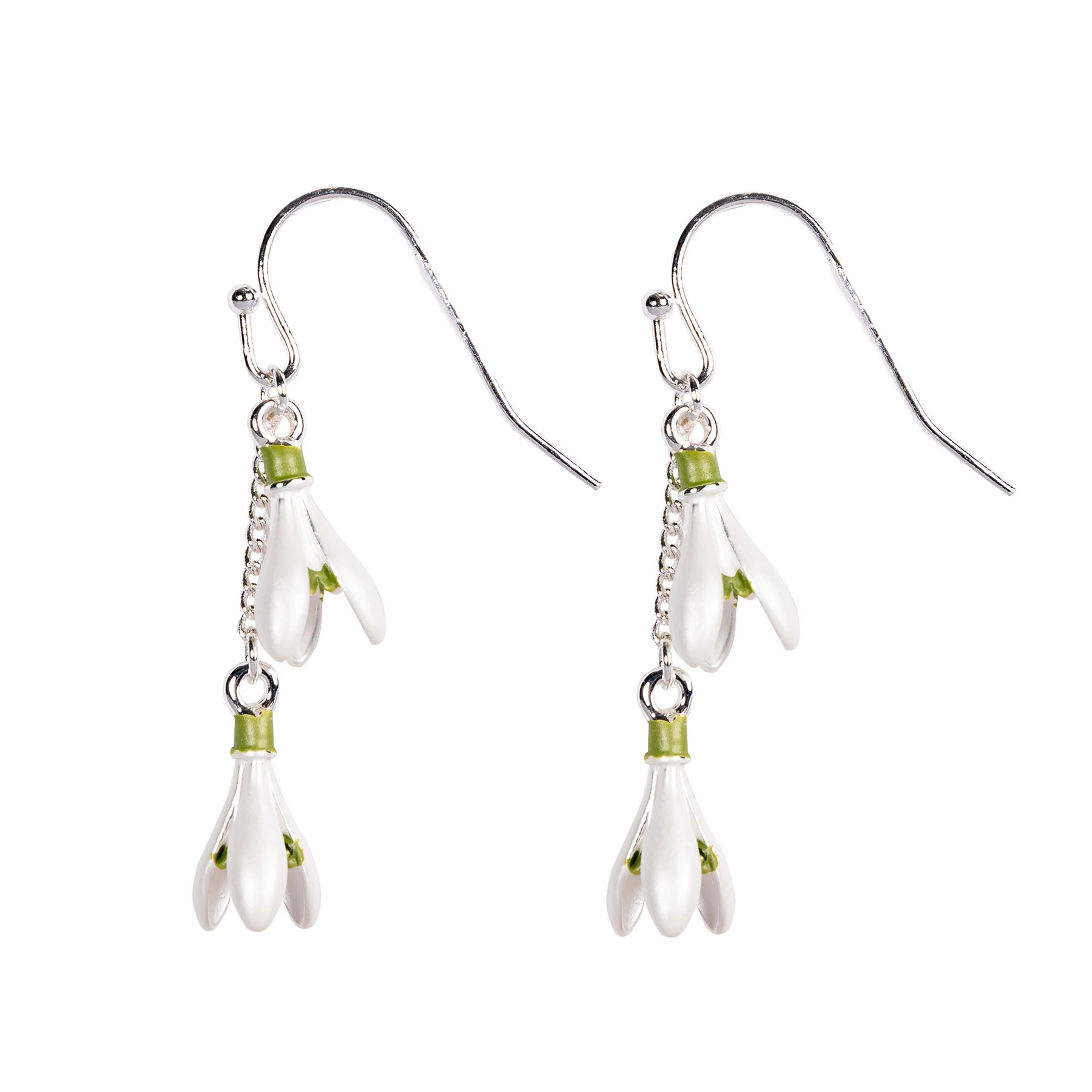 Pendientes de nieve artesanales de Pemberley