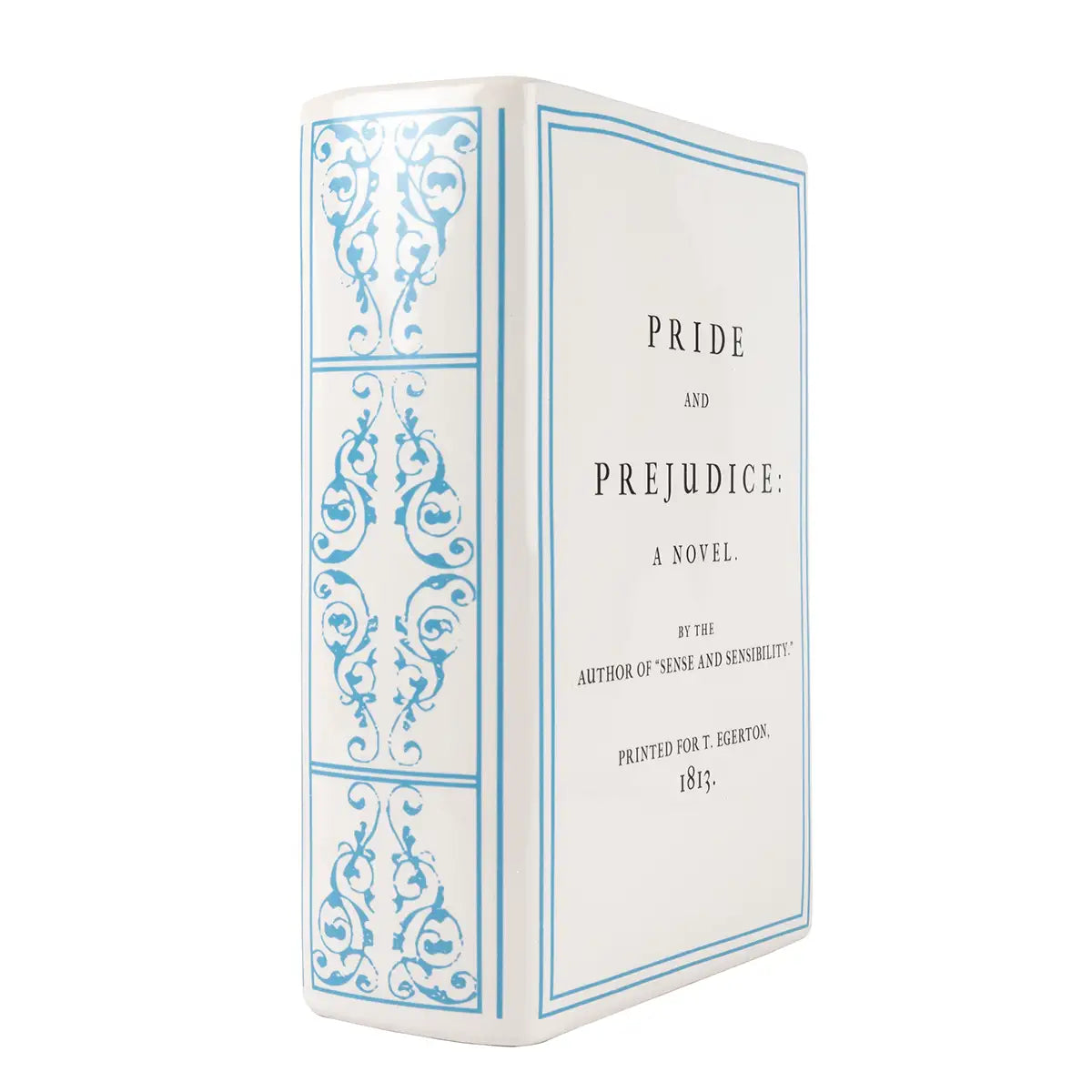 Spine decorated with turquoise swirls