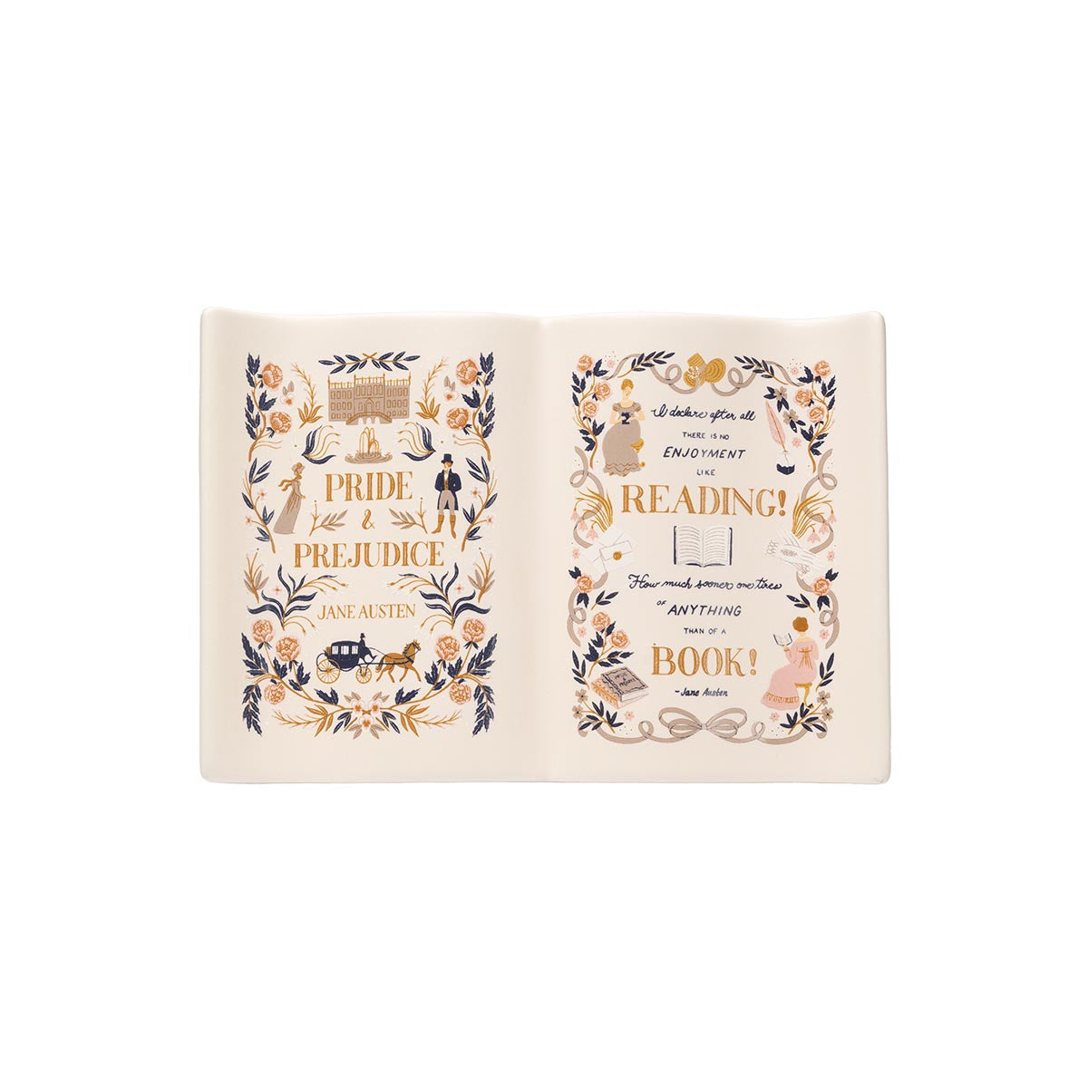 Pride and Prejudice Trinket Dish with Jane Austen quotes
