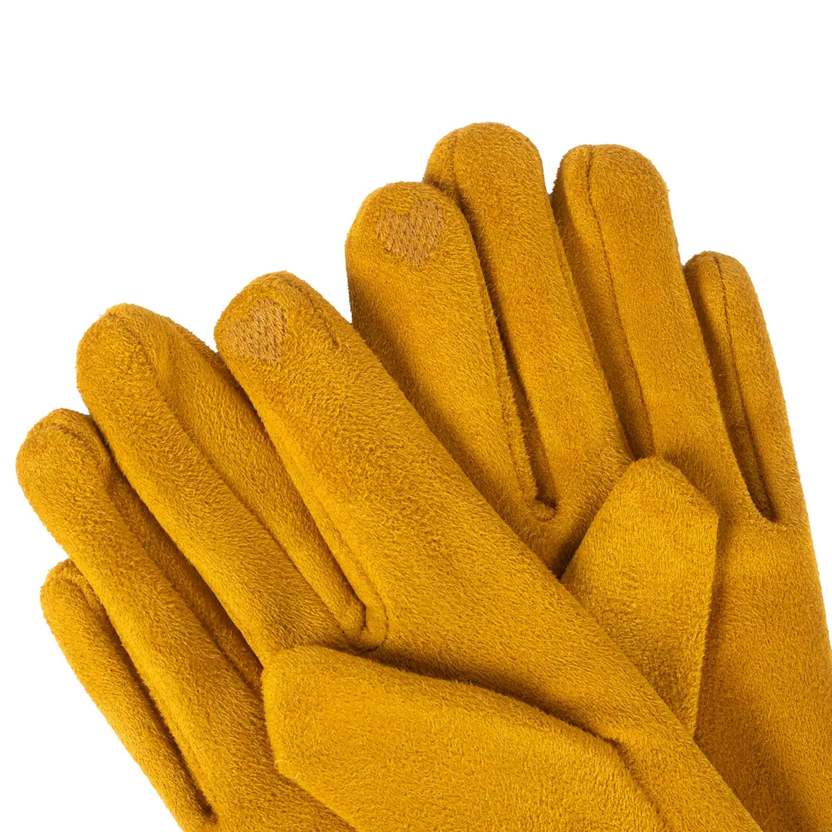 Heart shaped touch pad on index fingers