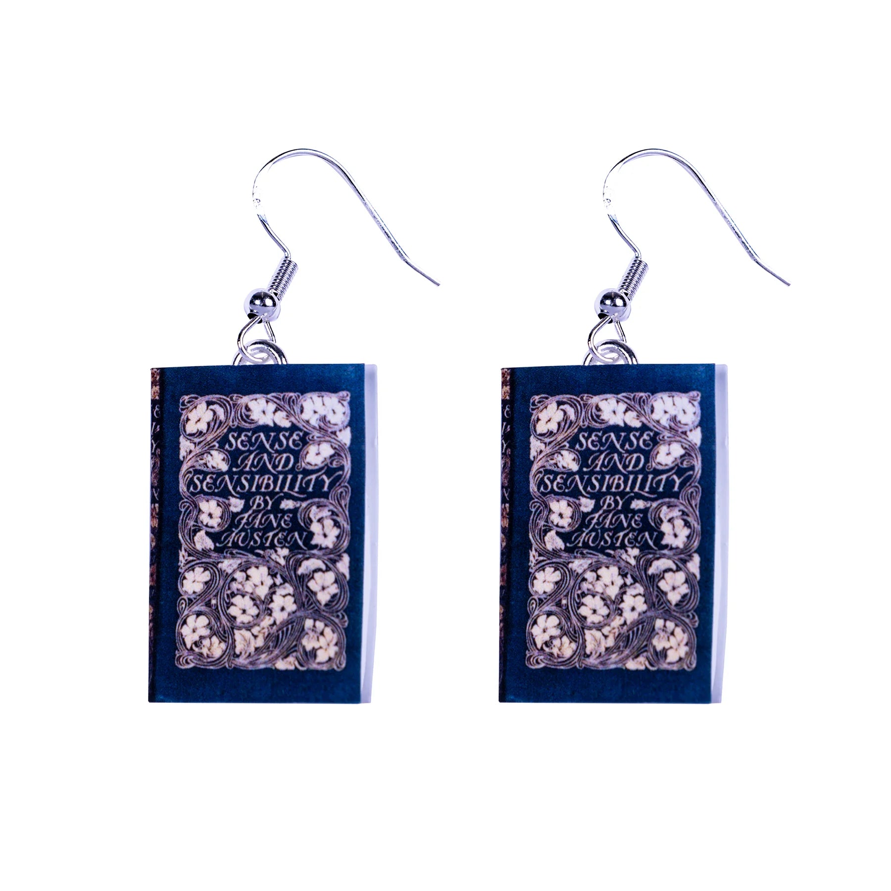 Sense and Sensibility Boucles d'oreilles de couverture de livre