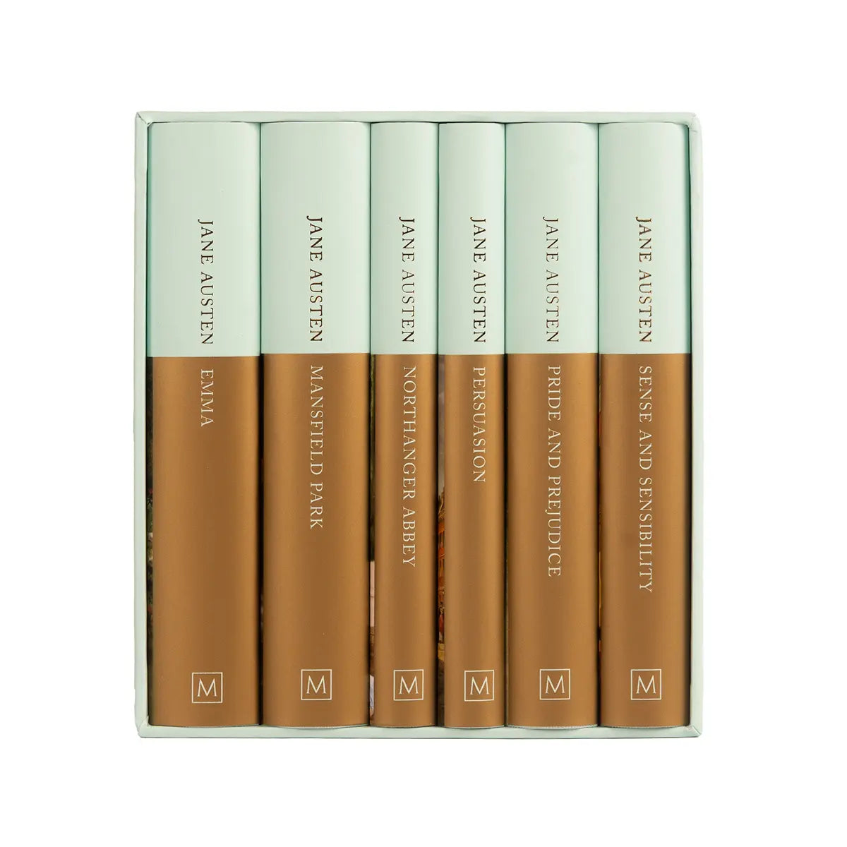 The blue and gold Jane Austen Collection box set