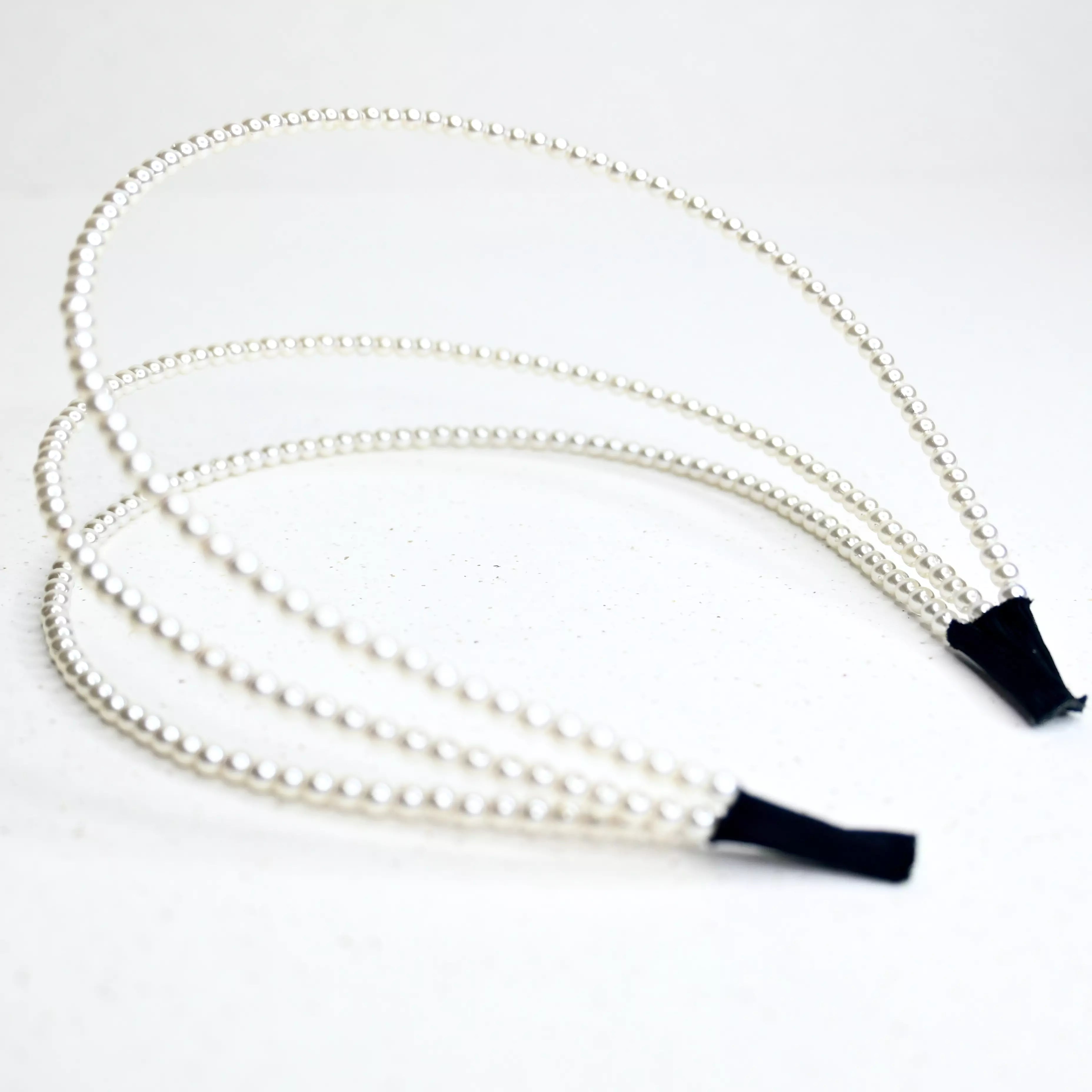 Netherfield Ball Triple Row Pearl Headband