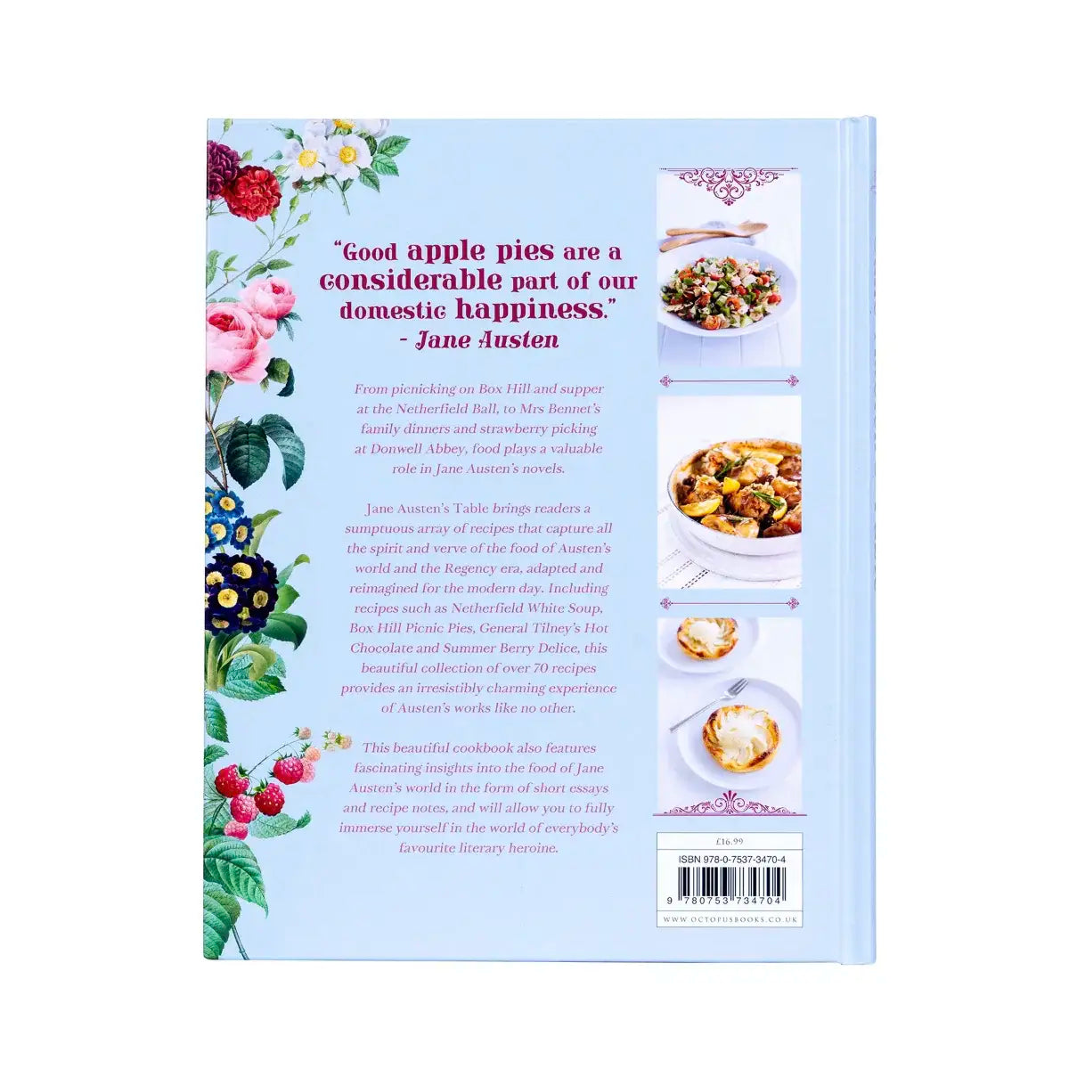 jane austen's table book back cover
