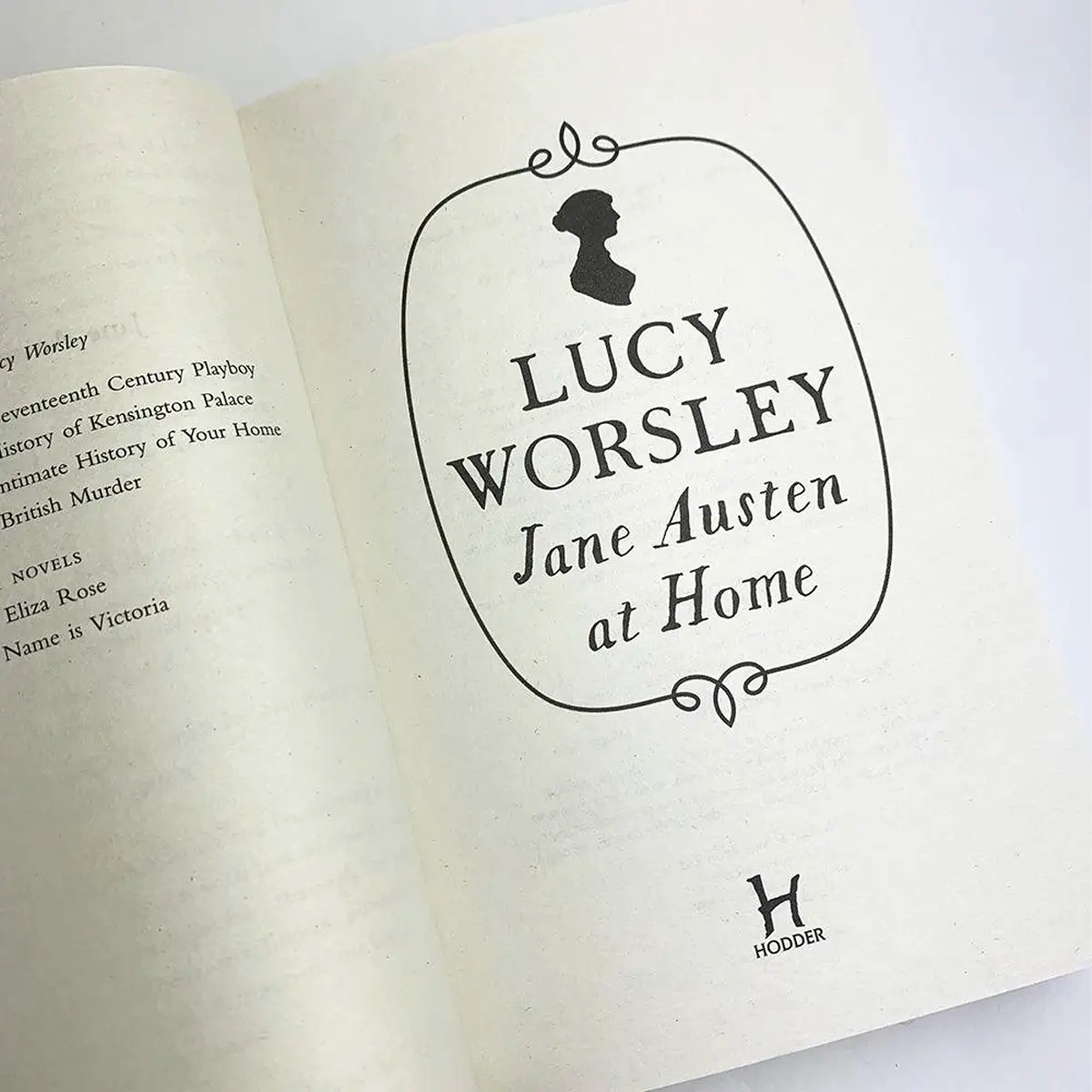 Jane Austen at Home by Lucy Worsley interior title page