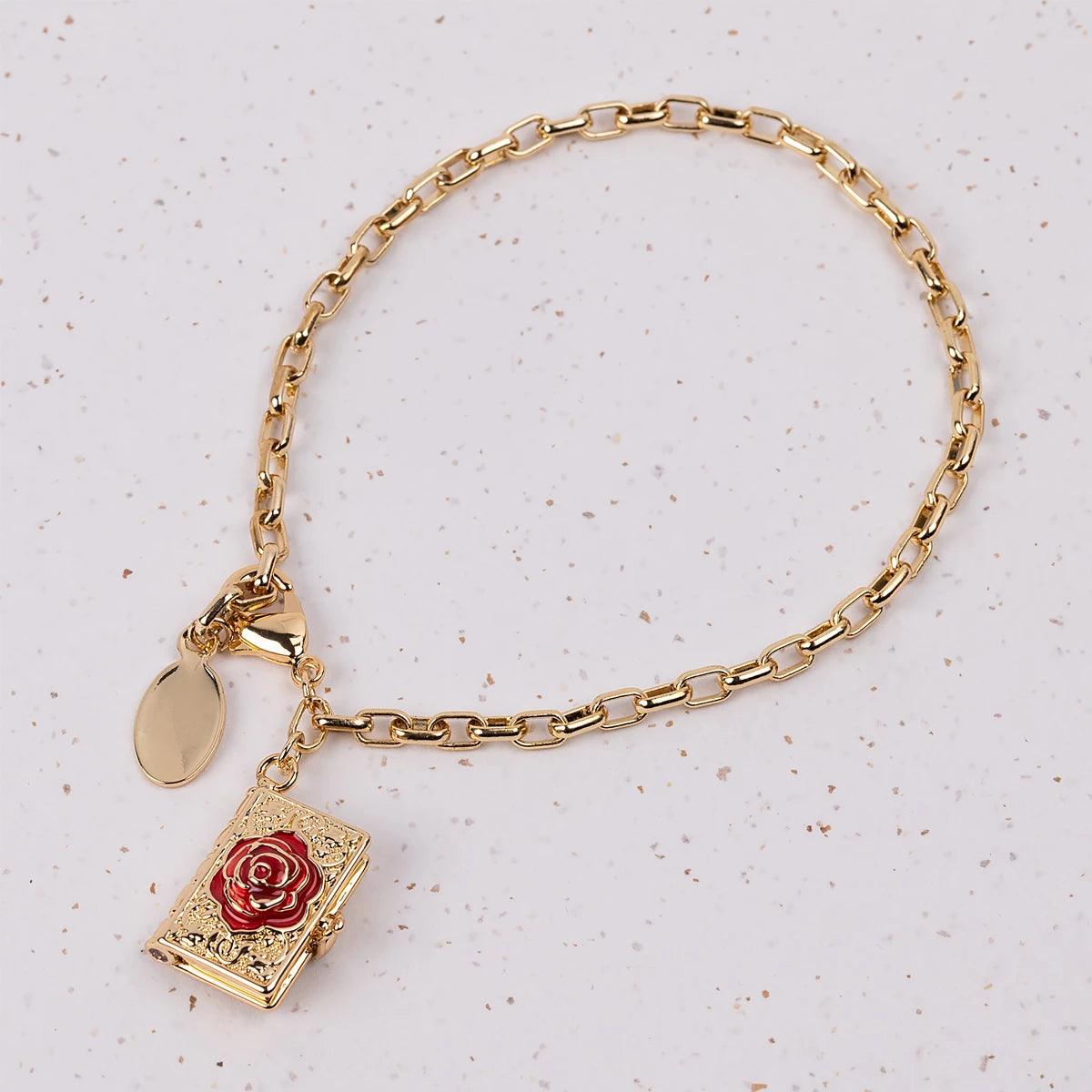 Rose Bud Locket Bracelet - JaneAusten.co.uk