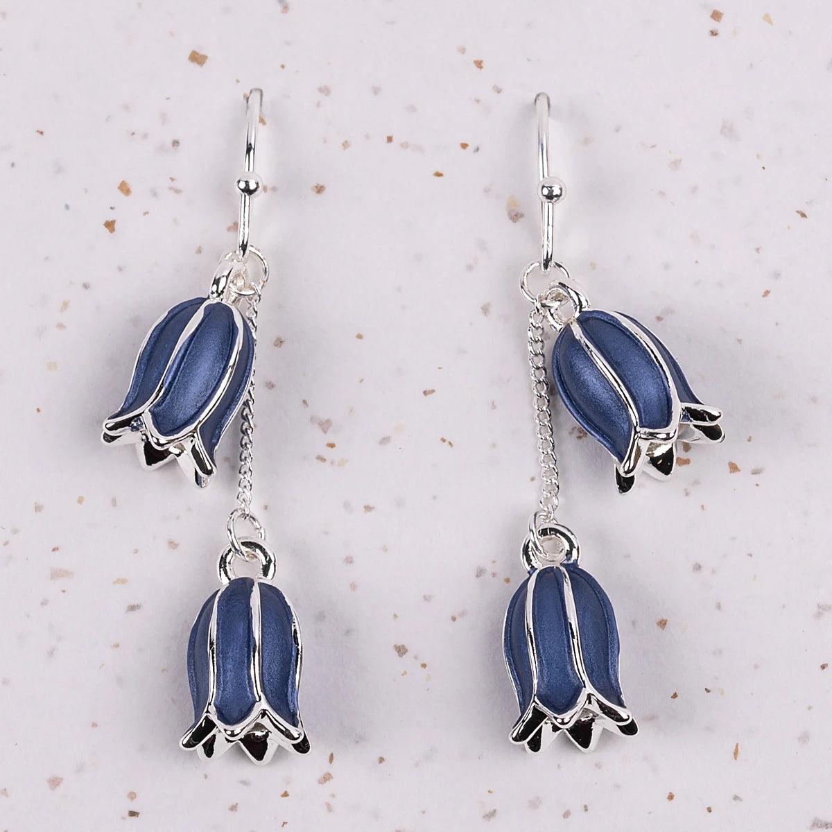 Handcrafted Bluebell Earrings
