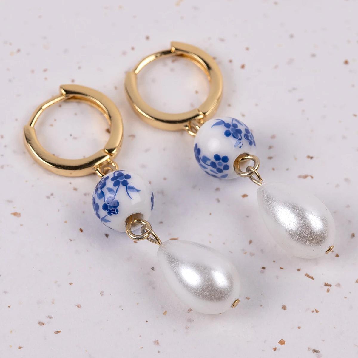 Netherfield Pearl Drop Earrings - JaneAusten.co.uk