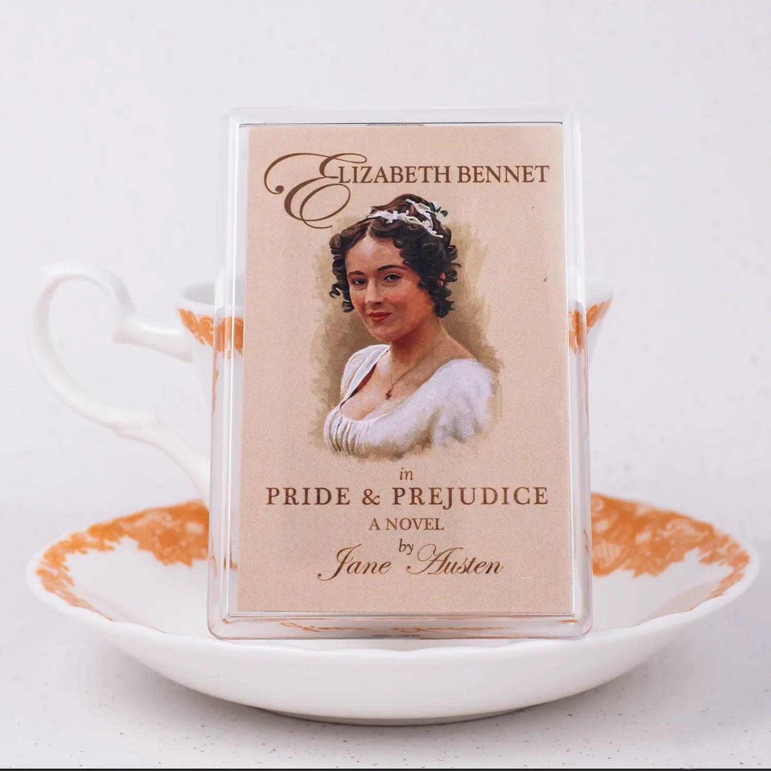 Featuring a Jane Austen Centre exclusive watercolour design of Elizabeth Bennet.