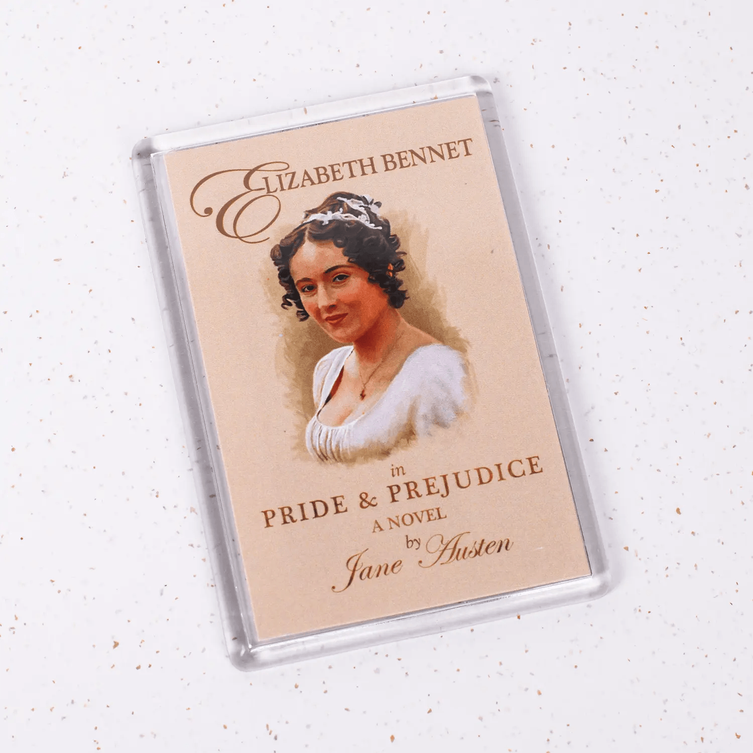 Featuring a Jane Austen Centre exclusive watercolour design of Elizabeth Bennet.