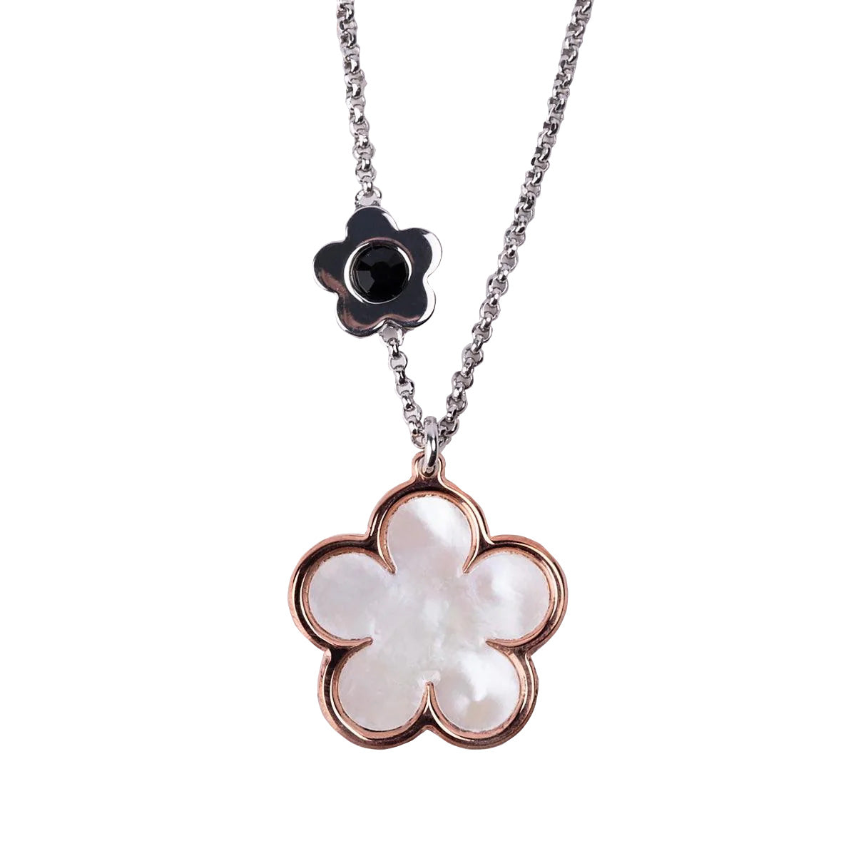 Mother of Pearl Flower Necklace