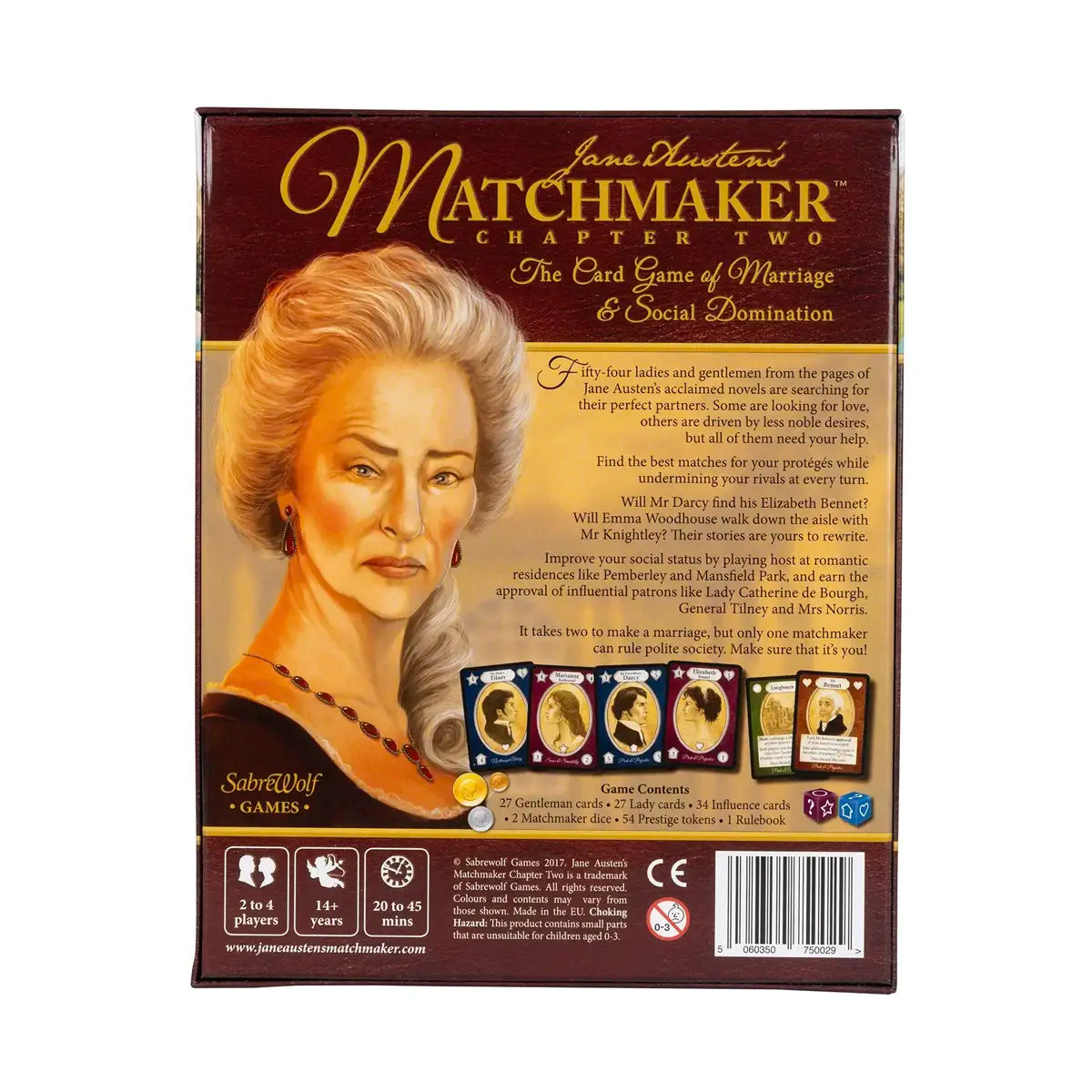 Jane Austen's Matchmaker Chapter Two - The Card Game of Marriage and Social Domination back cover