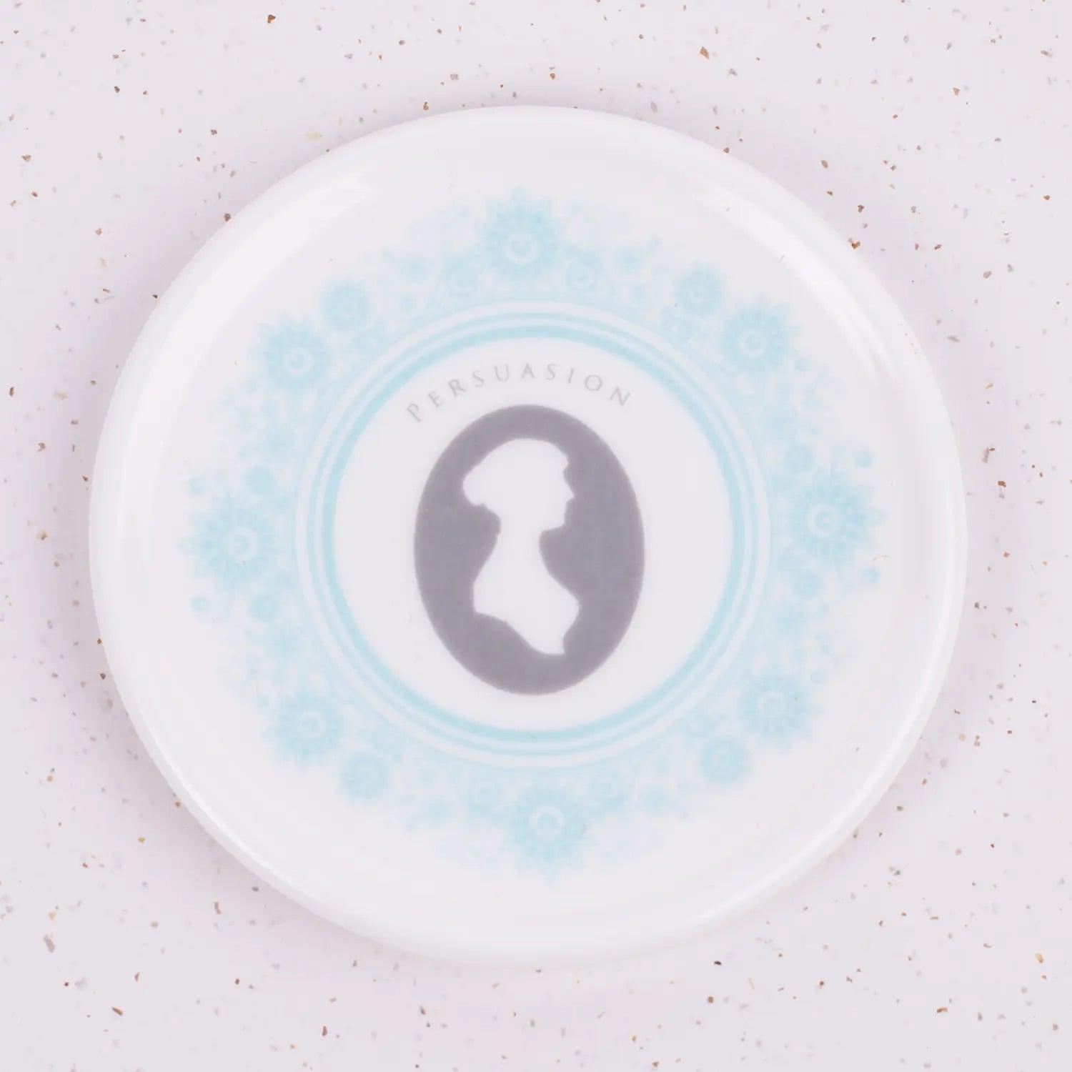 Jane Austen Novels Ceramic Coasters - Set of 6 - JaneAusten.co.uk