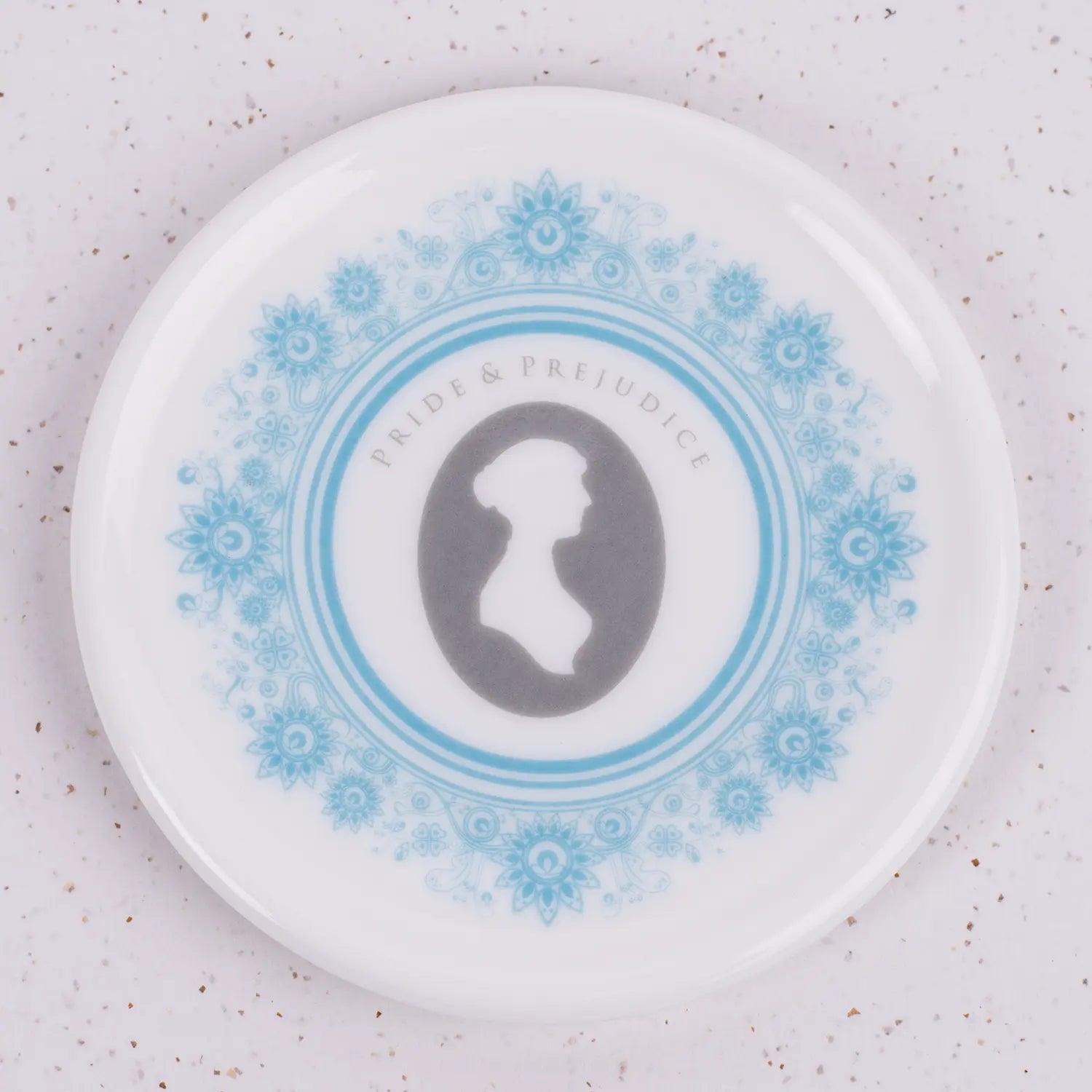Jane Austen Novels Ceramic Coasters - Set of 6 - JaneAusten.co.uk