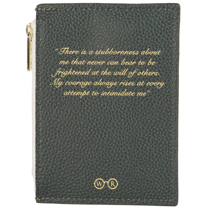 Crafted from vegan leather, our exquisite coin purse features beautiful gold flowers, taken from Hugh Thompson's iconic edition of Pride and Prejudice.
