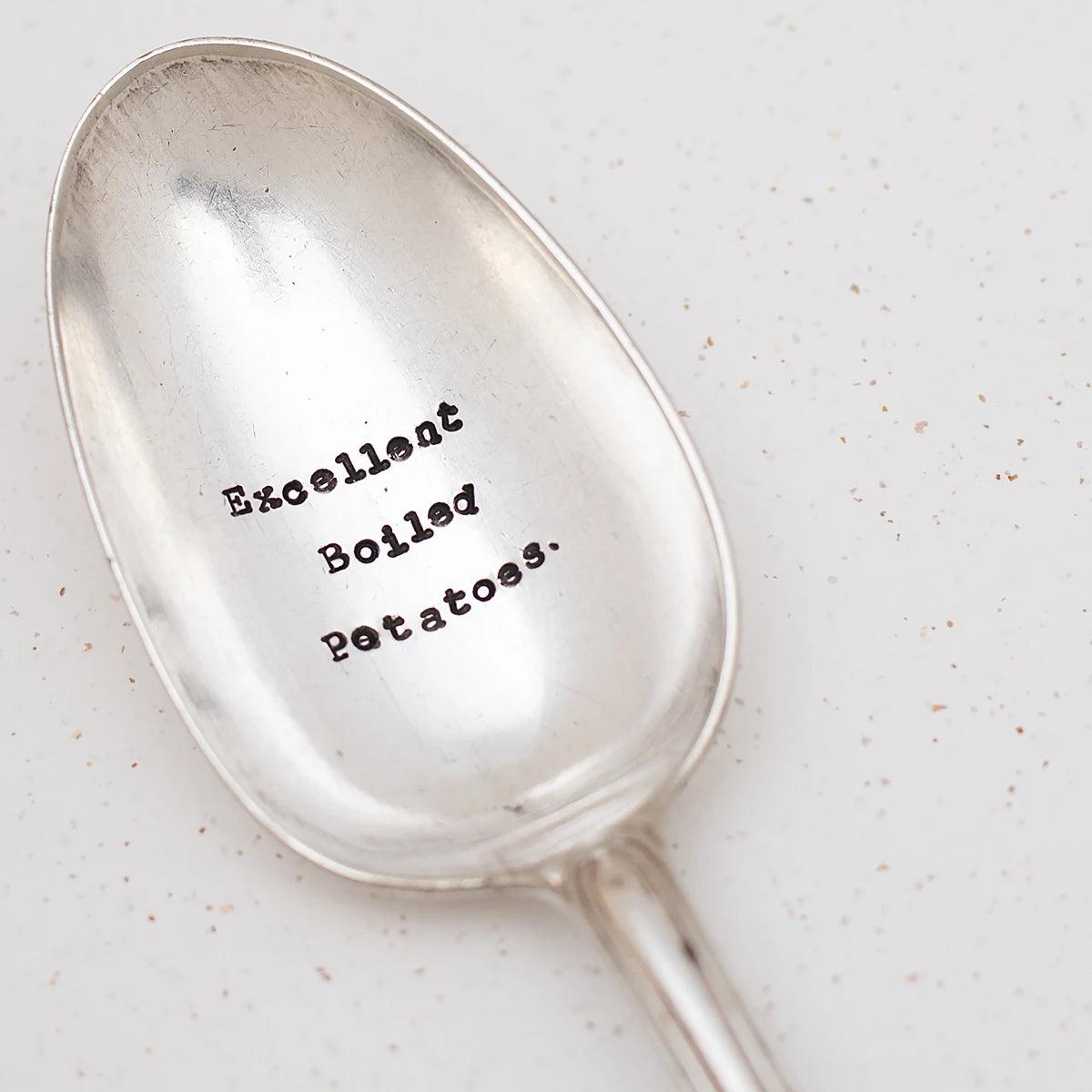 "Excellent boiled potatoes" Vintage Serving Spoon - JaneAusten.co.uk