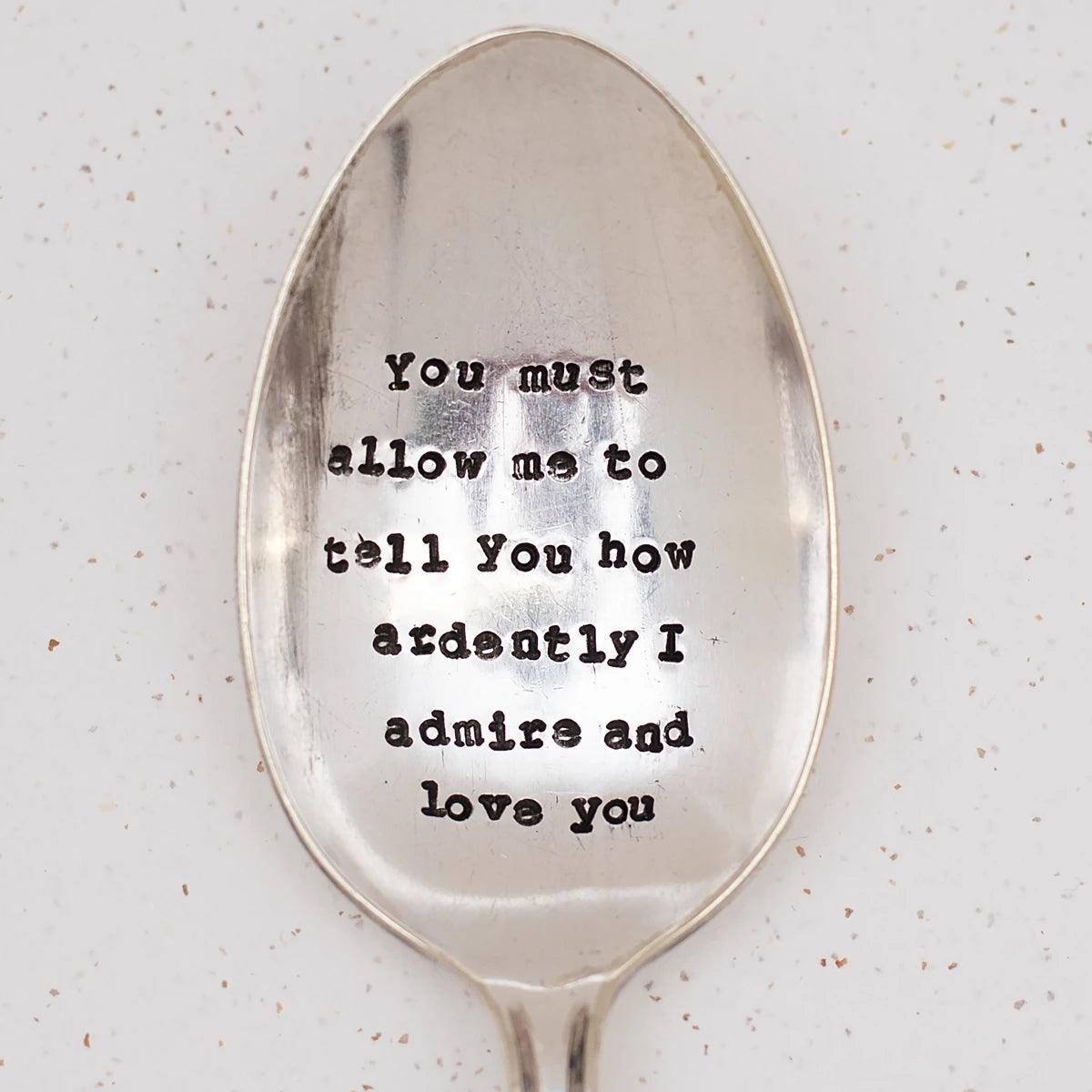 Mr. Darcy Vintage Dessert Spoon - JaneAusten.co.uk