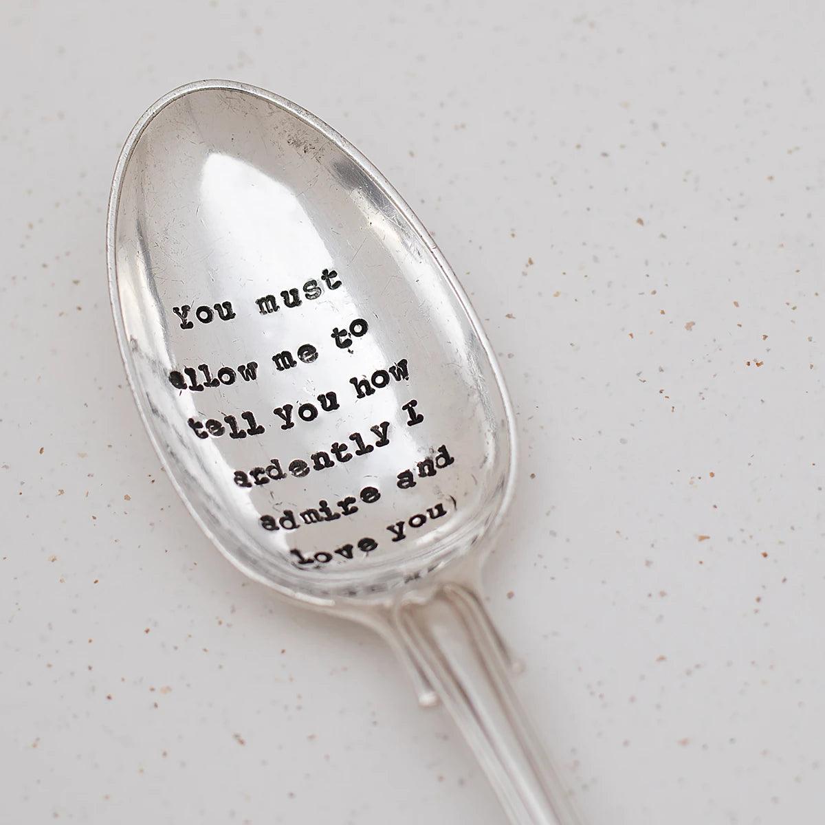 Mr. Darcy Vintage Dessert Spoon - JaneAusten.co.uk