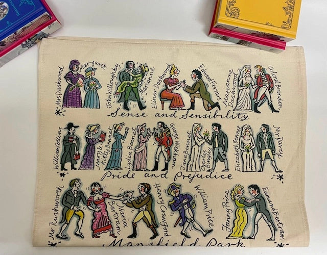 Jane Austen Charakter Geschirrtuch