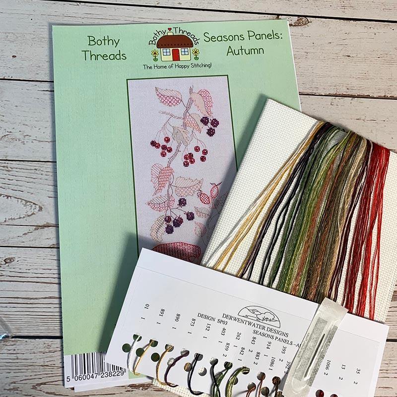 Seasons Counted Cross Stitch Kit - Autumn - JaneAusten.co.uk