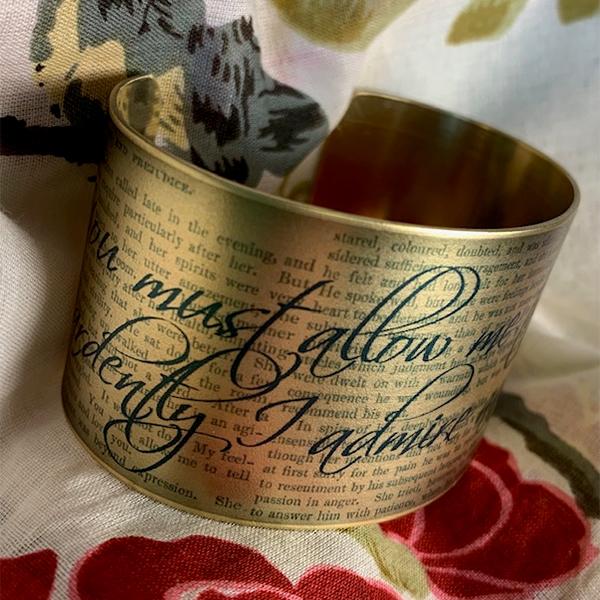 Jane Austen Cuff Bracelet - Mr Darcy's Proposal - JaneAusten.co.uk