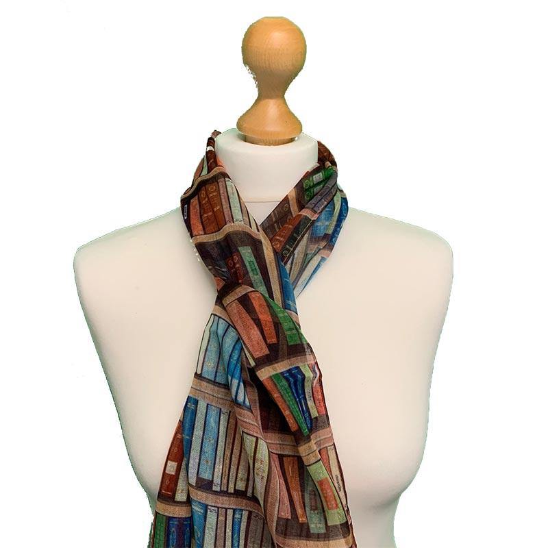 Book Design Voile Scarf - JaneAusten.co.uk