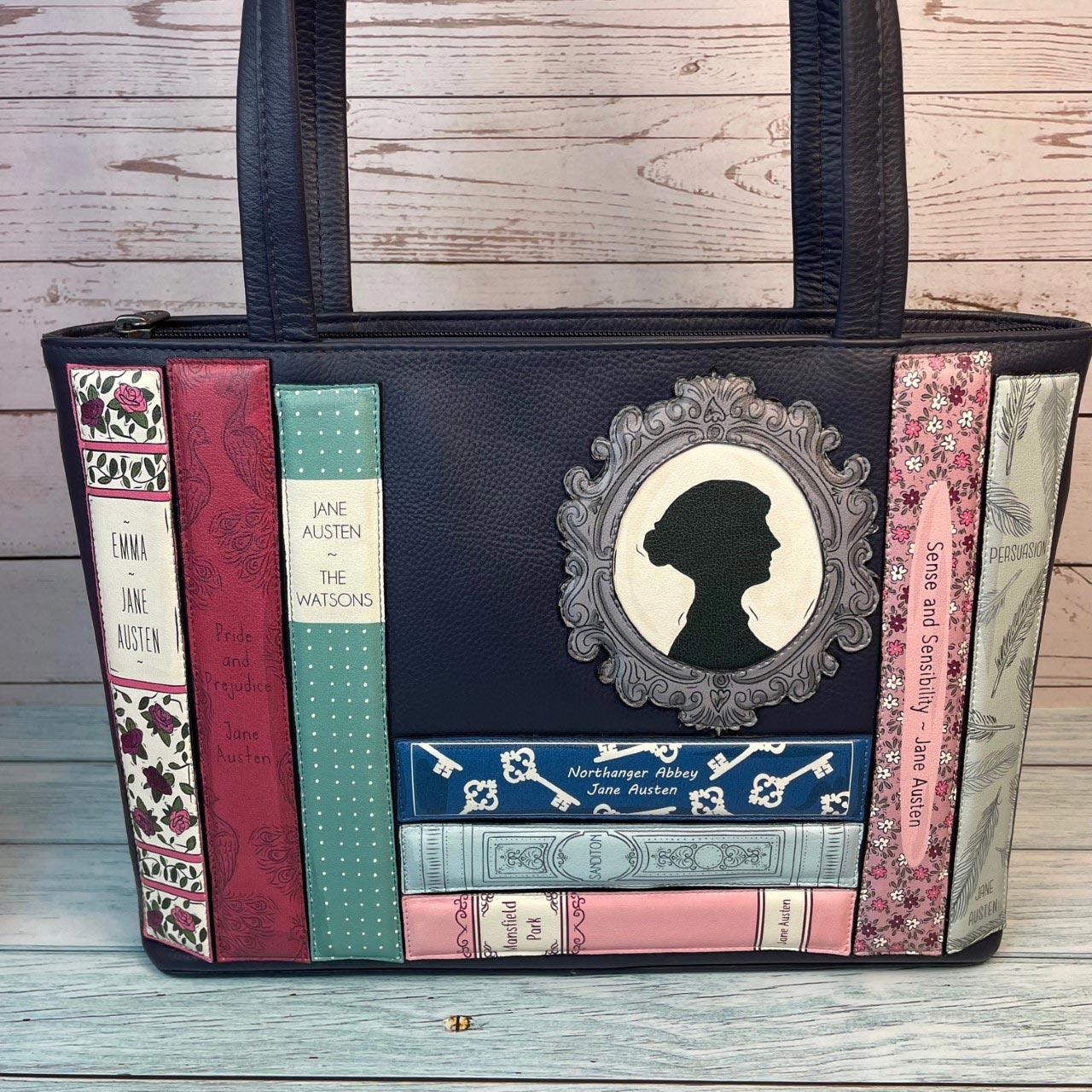 Jane Austen Shoulder Bag - Books Design Handbag