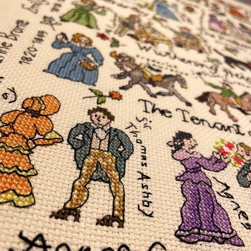 The Brontes Counted Cross Stitch Kit