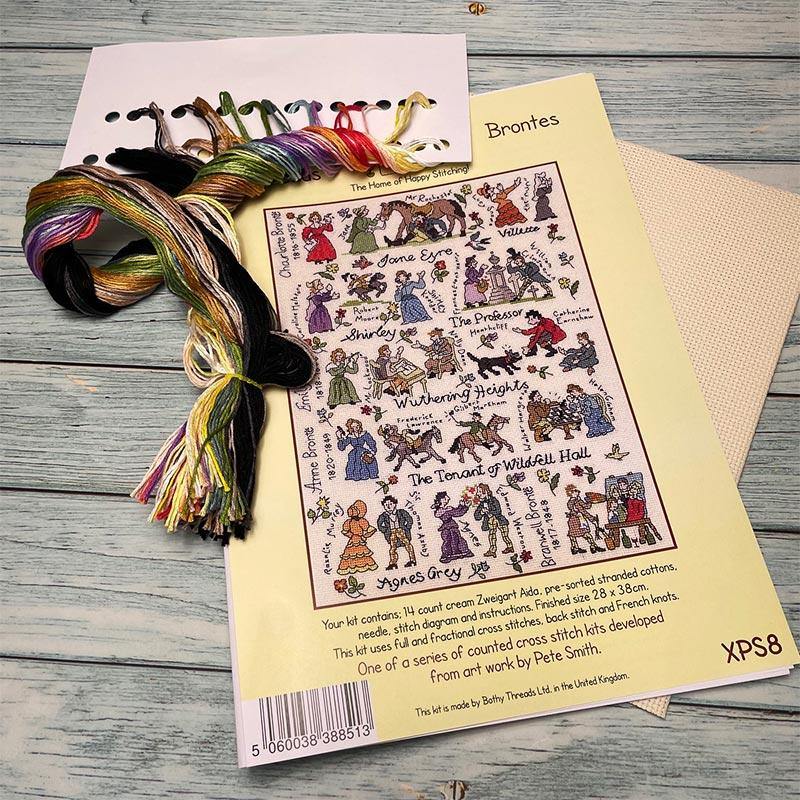 The Brontes Counted Cross Stitch Kit