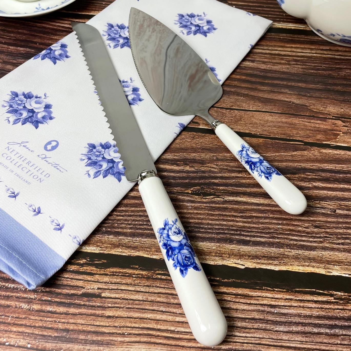Jane Austen Cake Slice and Knife Set - Netherfield