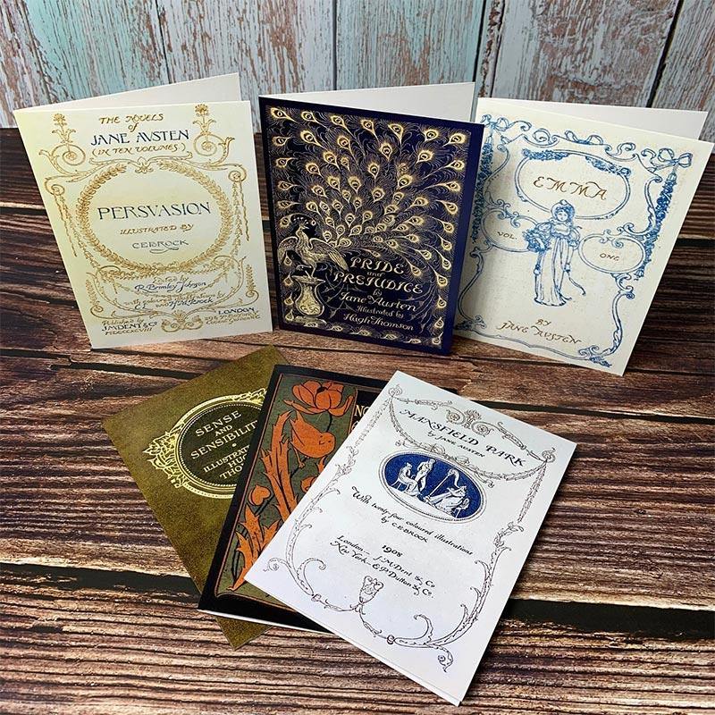 Jane Austen Greetings Cards - The Novels - Pack of 6