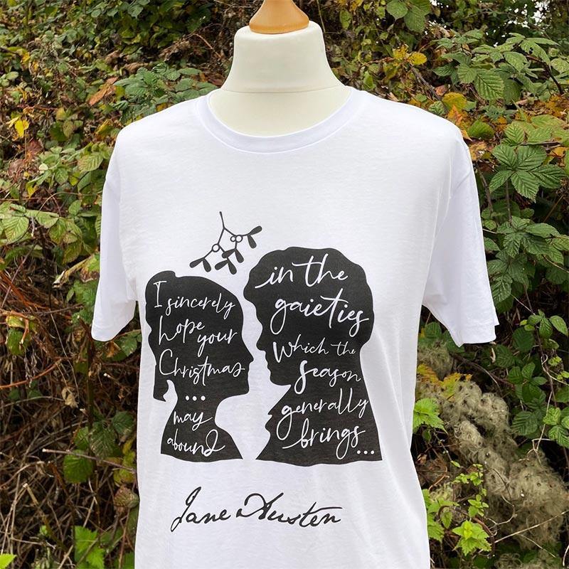 Jane Austen Christmas T-Shirt | Exclusive Collection