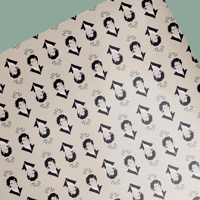 Jane Austen Christmas Wrapping Paper - A Mr Darcy Christmas